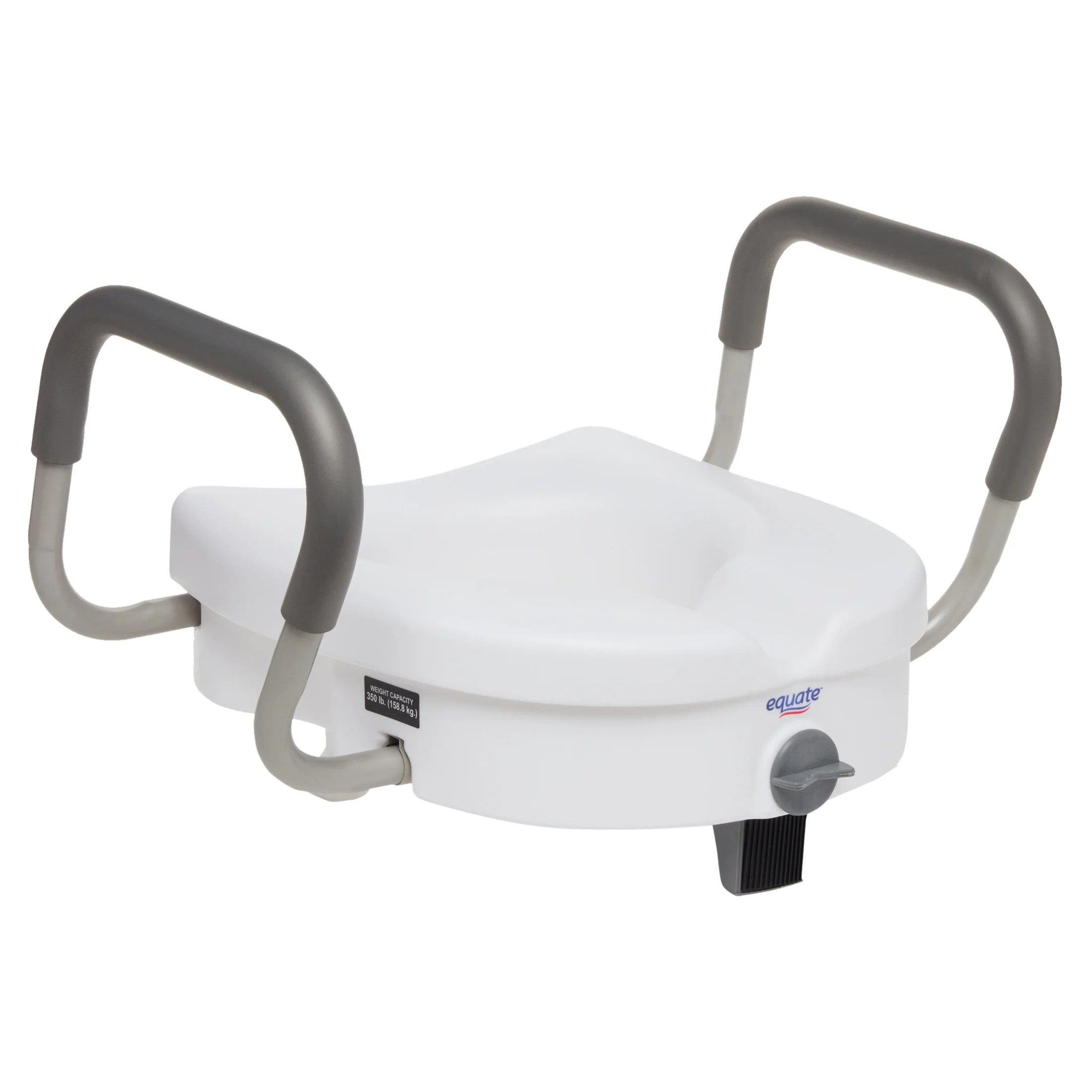 Equate Raised Toilet Seat With Handles, 5 Inch Toilet Seat Riser with
