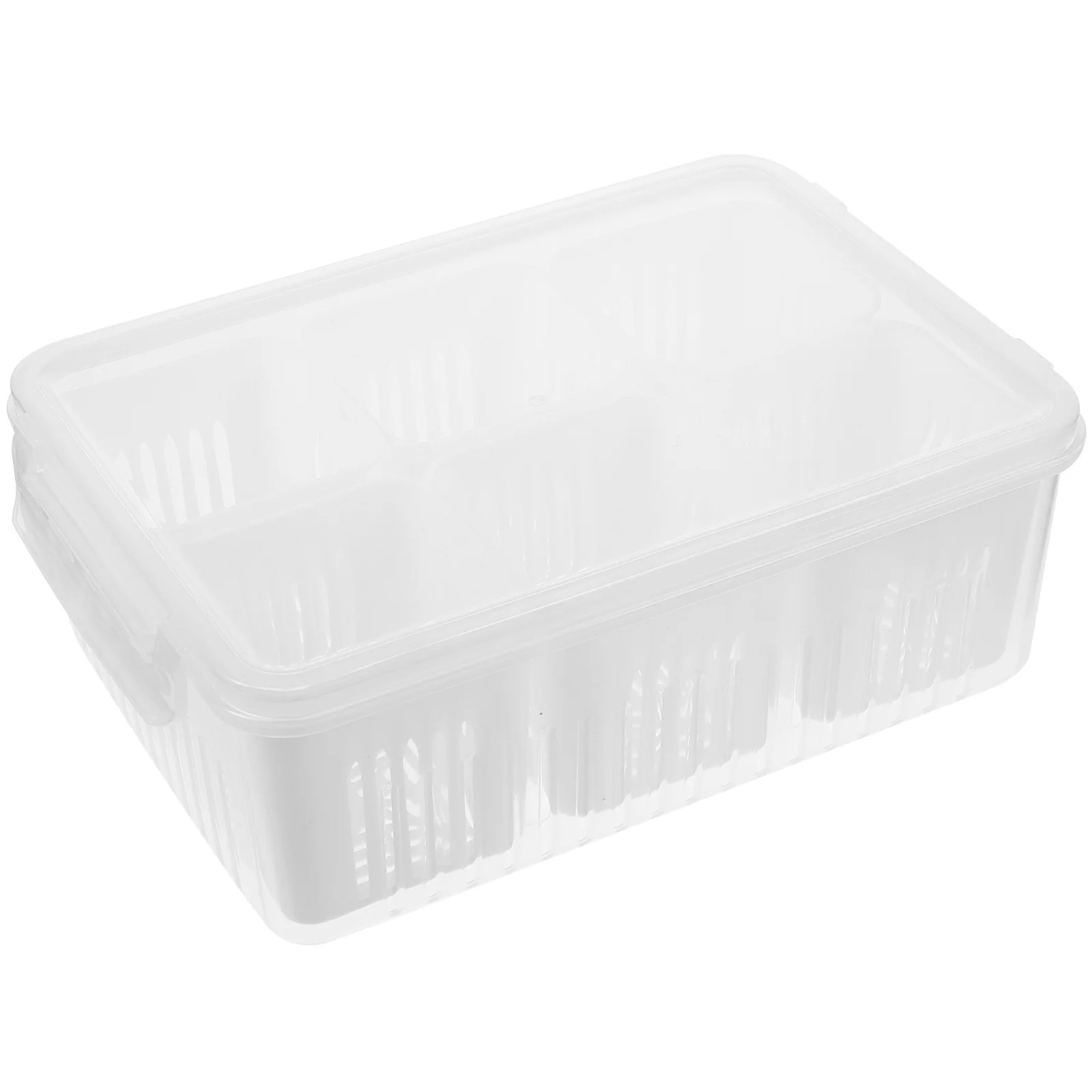 Fridge Garlic Keeper Organizer Storage Box Food Storage Containers with Lids Airtight Small