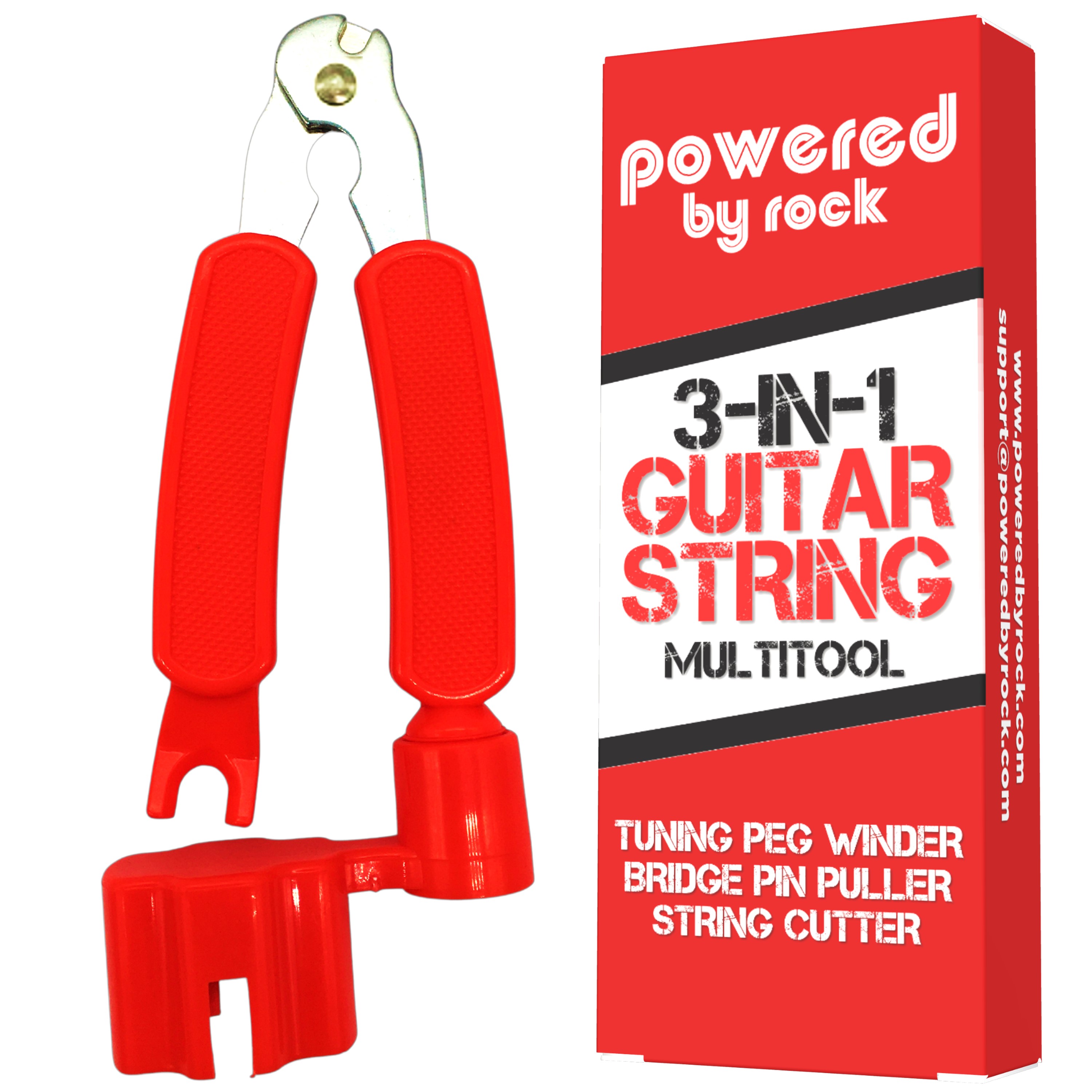 Guitar String Winder, String Cutter and Bridge Pin Puller 3in1