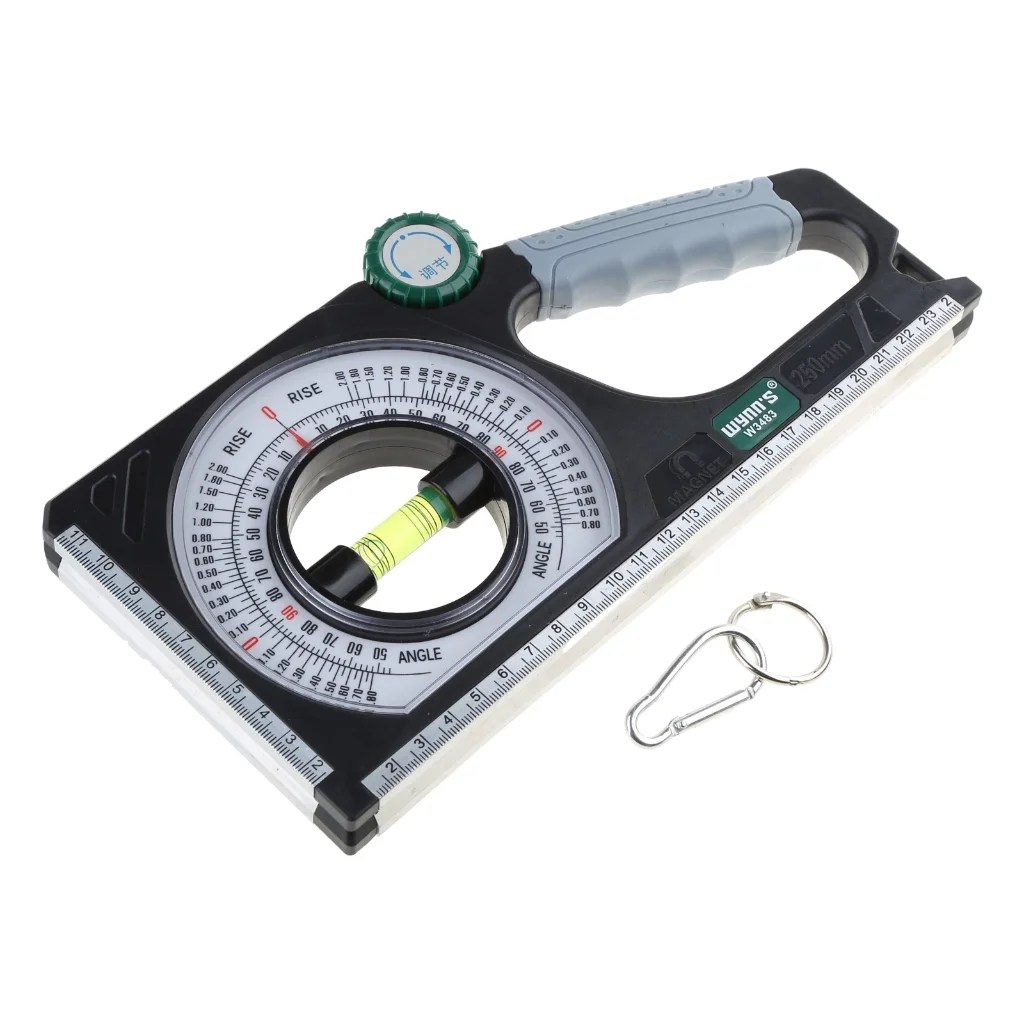 HGYCPP Protractor Angles Ruler Angles Finder Slope Scale Level Measuring Instruments