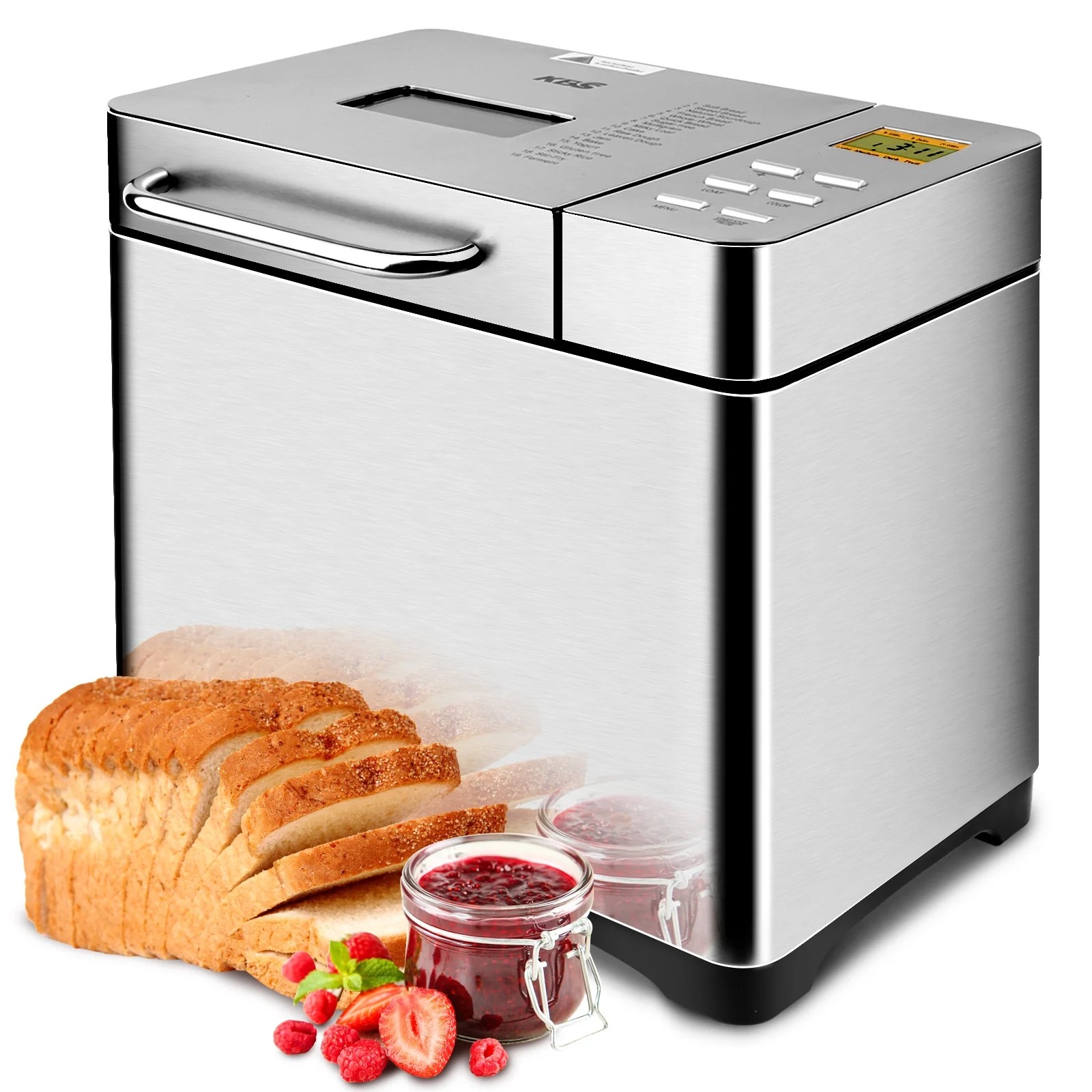 YORI Bread Maker Machine with Gluten-Free Setting, 2LB 1.5LB 1LB