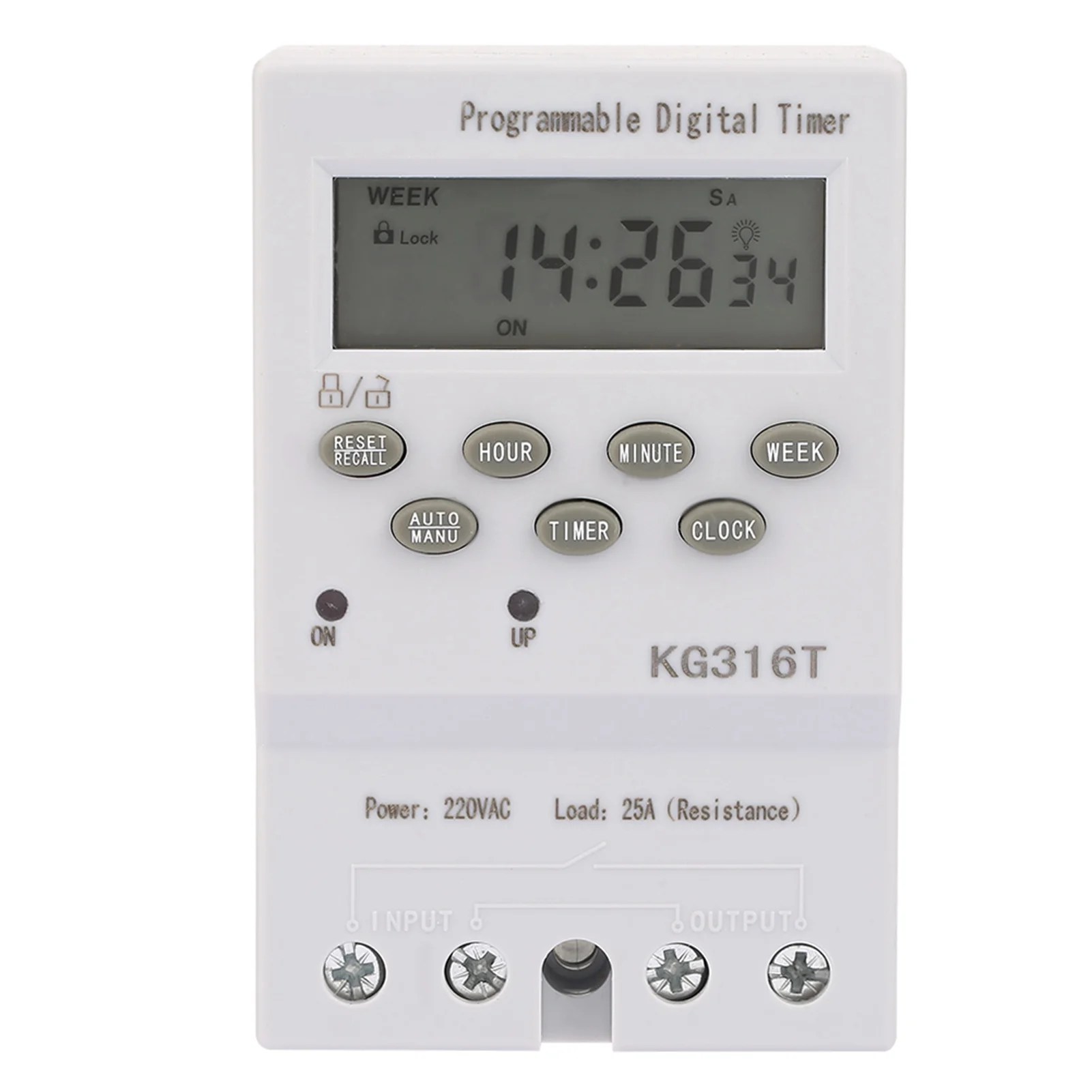 KG316T 220V Time Control Switch Programmable Automatic