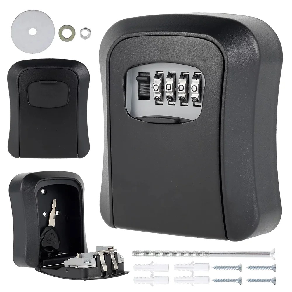 Key Lock Safe Box,Key Lock Box with Code,Lock Box for House key, Safe