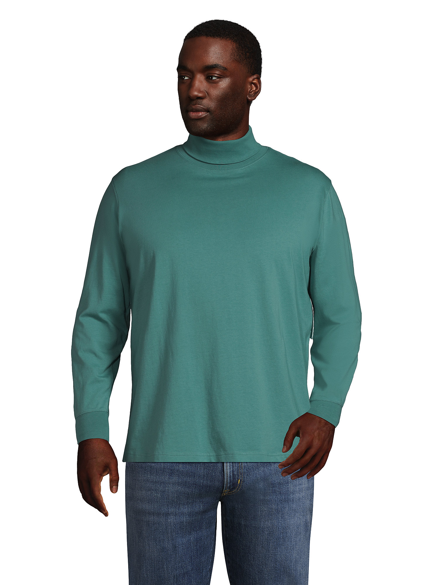 Lands' End Men's Big SuperT Turtleneck