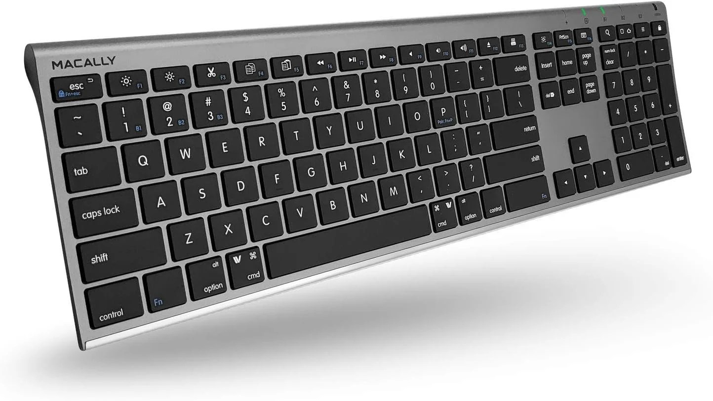 Macally Wireless Bluetooth Keyboard for Mac Compatible Apple Keyboard