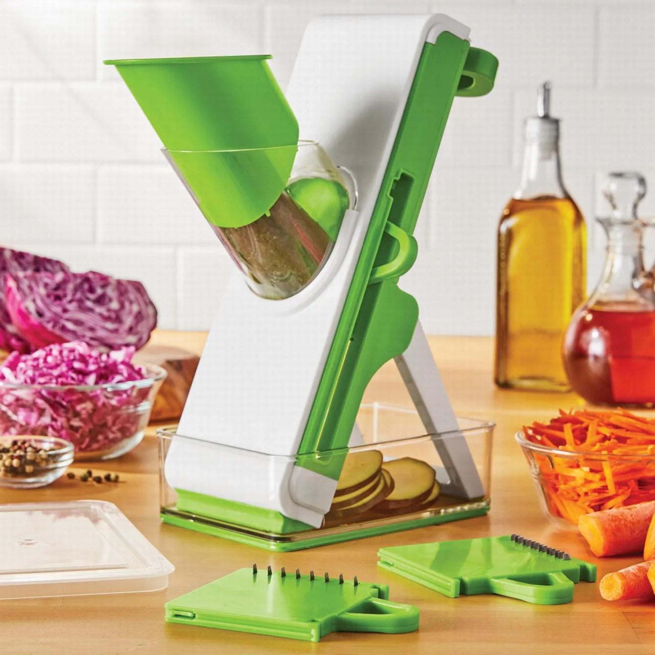 Mainstays 8PC Safe MultiFunction Mandoline Slicer