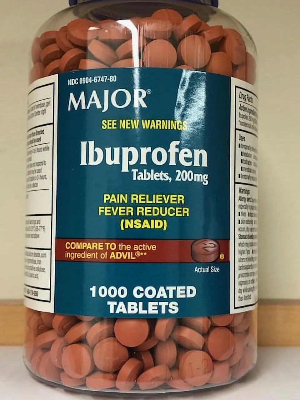 Major IBU200 Ibuprofen Tablets 200mg Tablets 1000