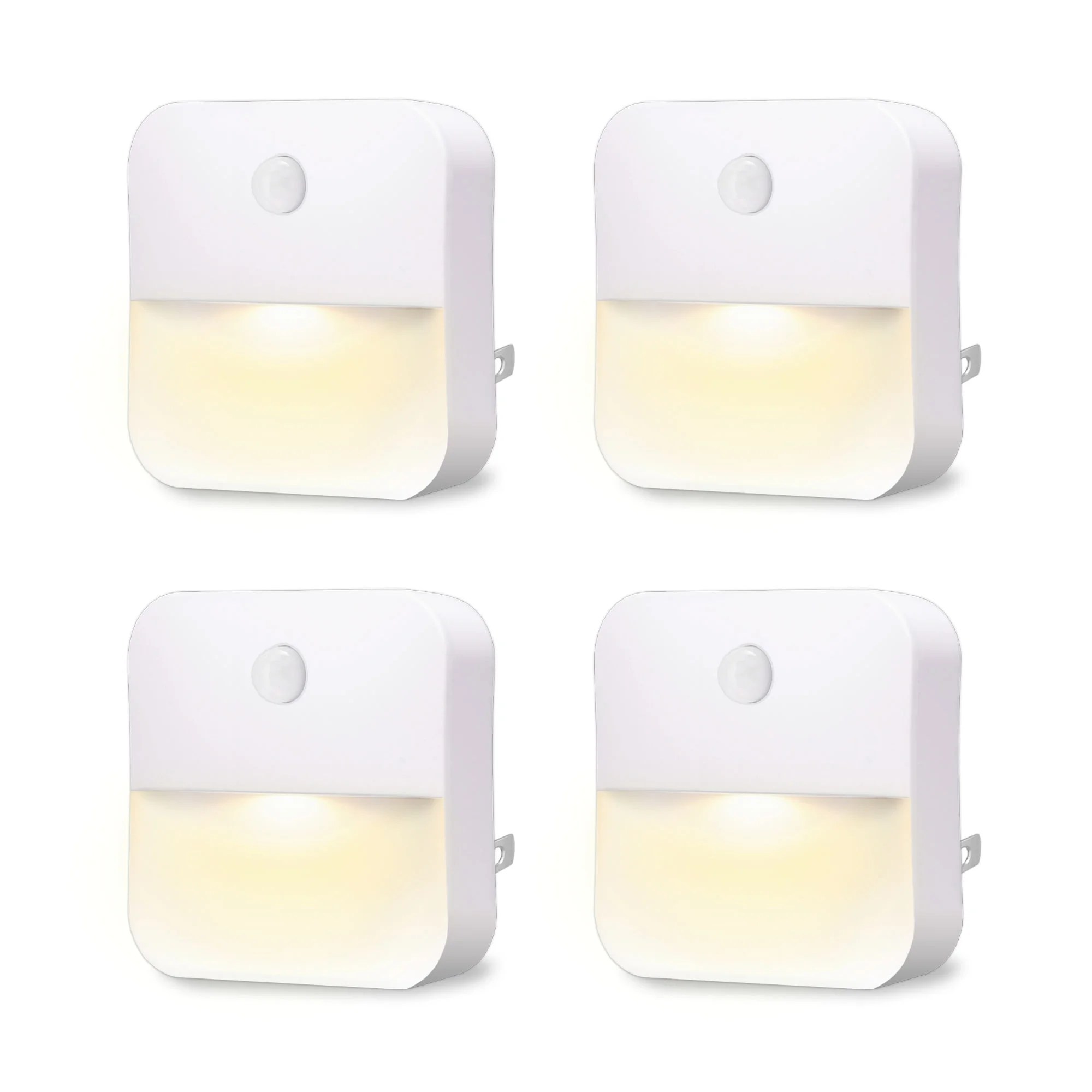 Motion Sensor Activated LED Night Light, Powered Plug-in for Indoor