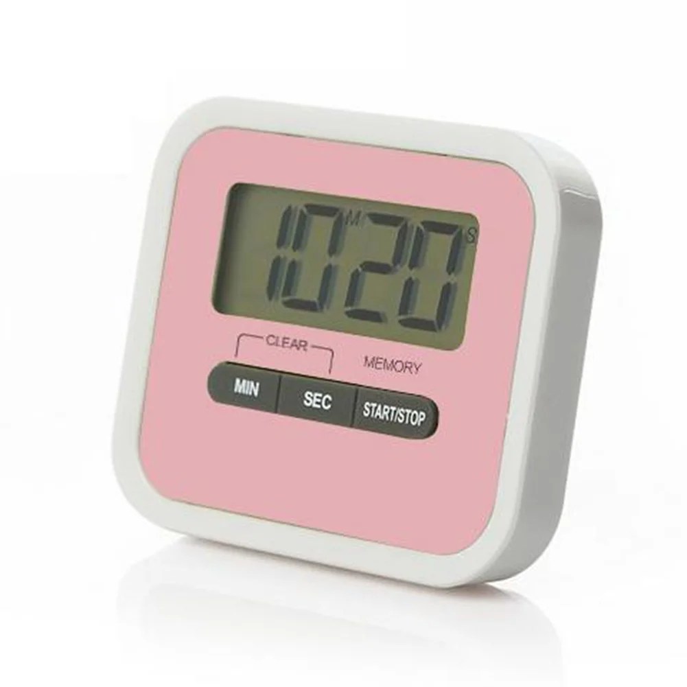 MultiFunction Electronic Timer Digital Timers LCD Display Cooking Countdown Timer Positive