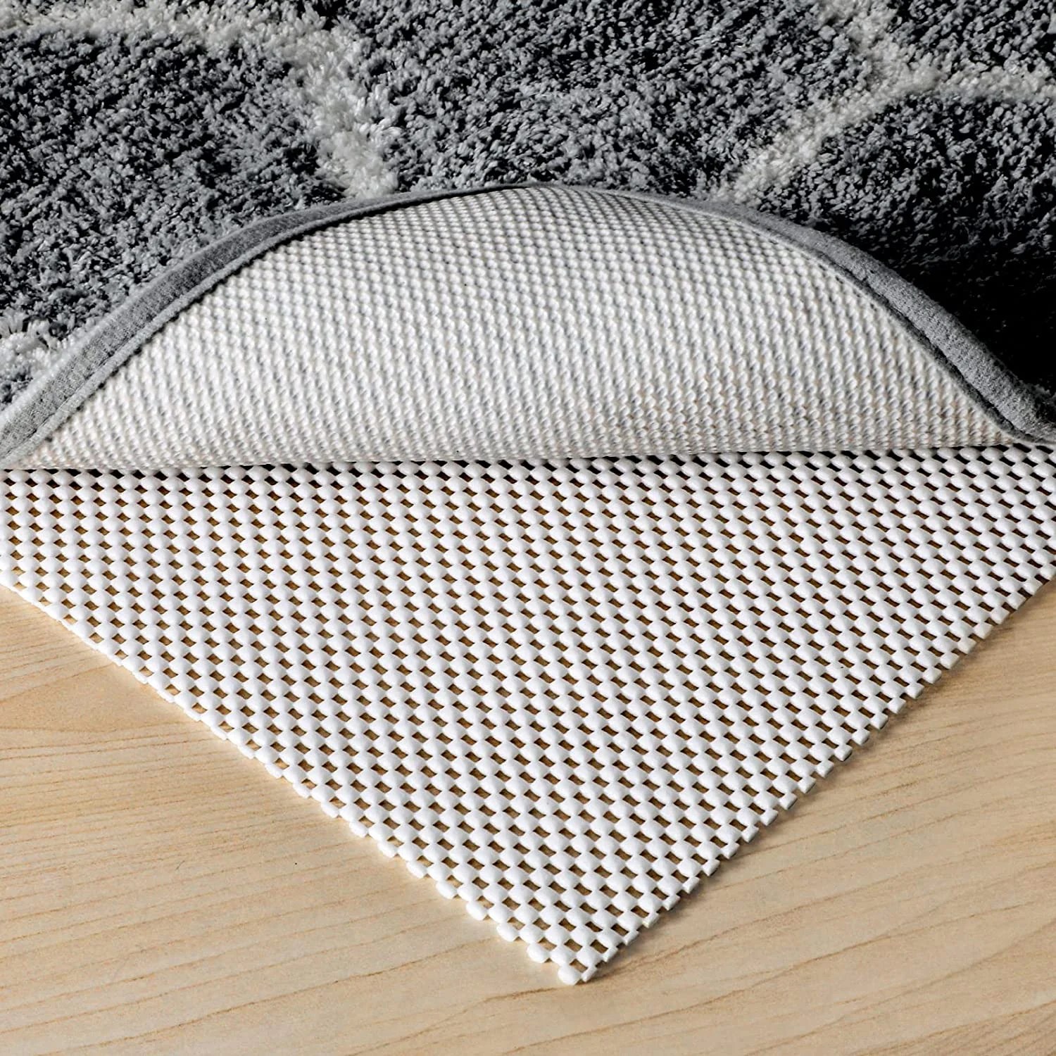 Non Skid Rug Pad Gripper for Under Rugs and Hard Surface Floors, 5x7 Ft