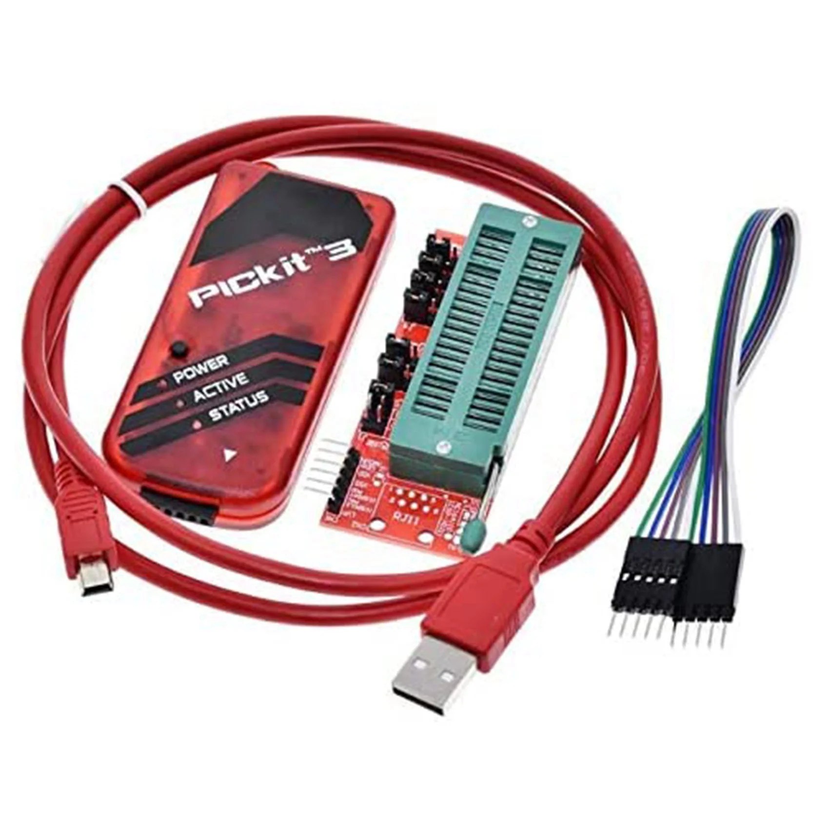 PICKIT3 Programmer + PIC ICD2 PIC Kit 2/3 Programming Adapter Universal