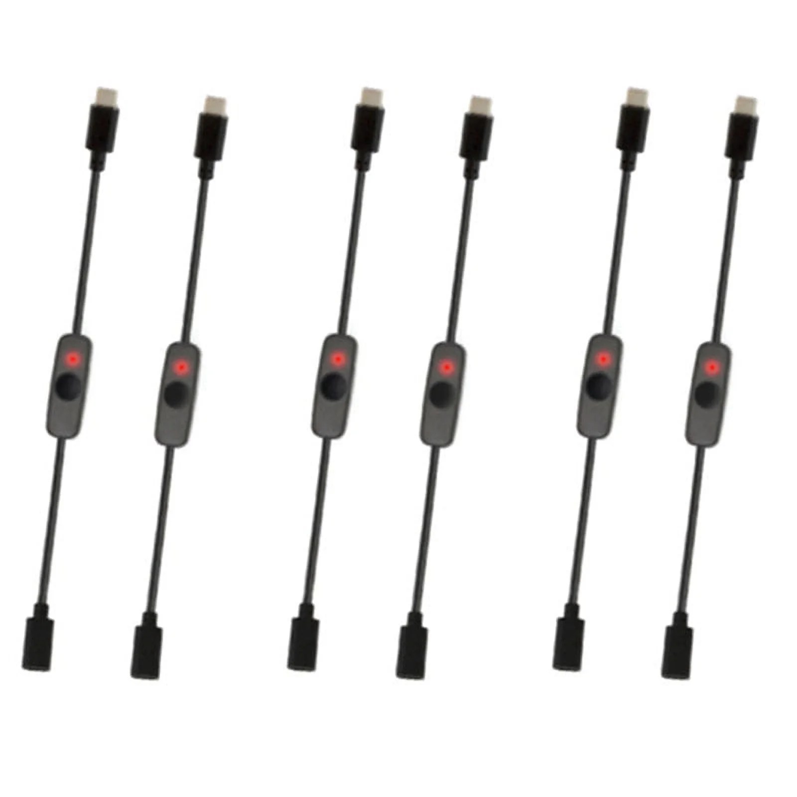 Power Switch USB Type C with Indicator Light Male to Female USB-C