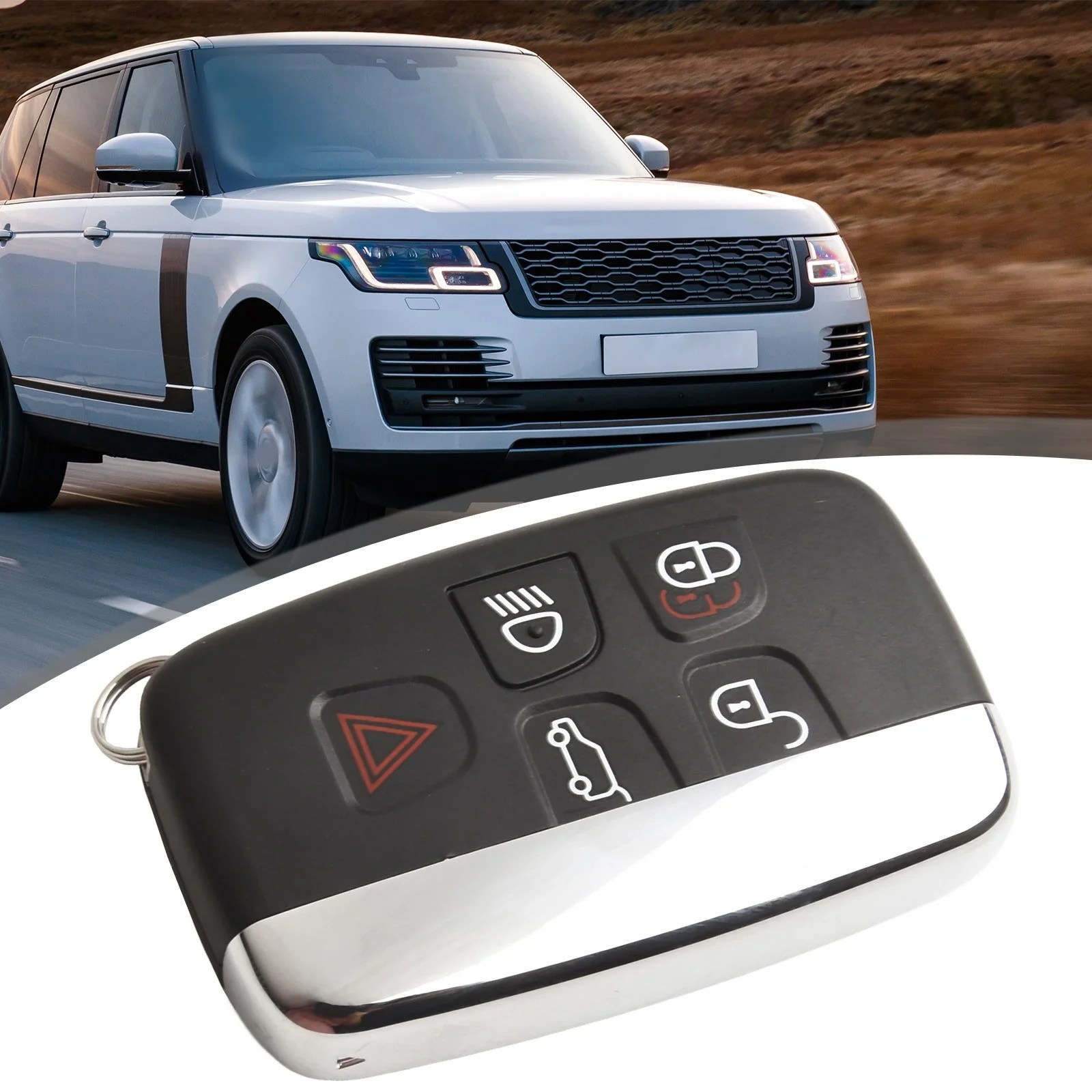 Replacement 5 Button Key Fob Case Shell For Land Rover For Range Rover