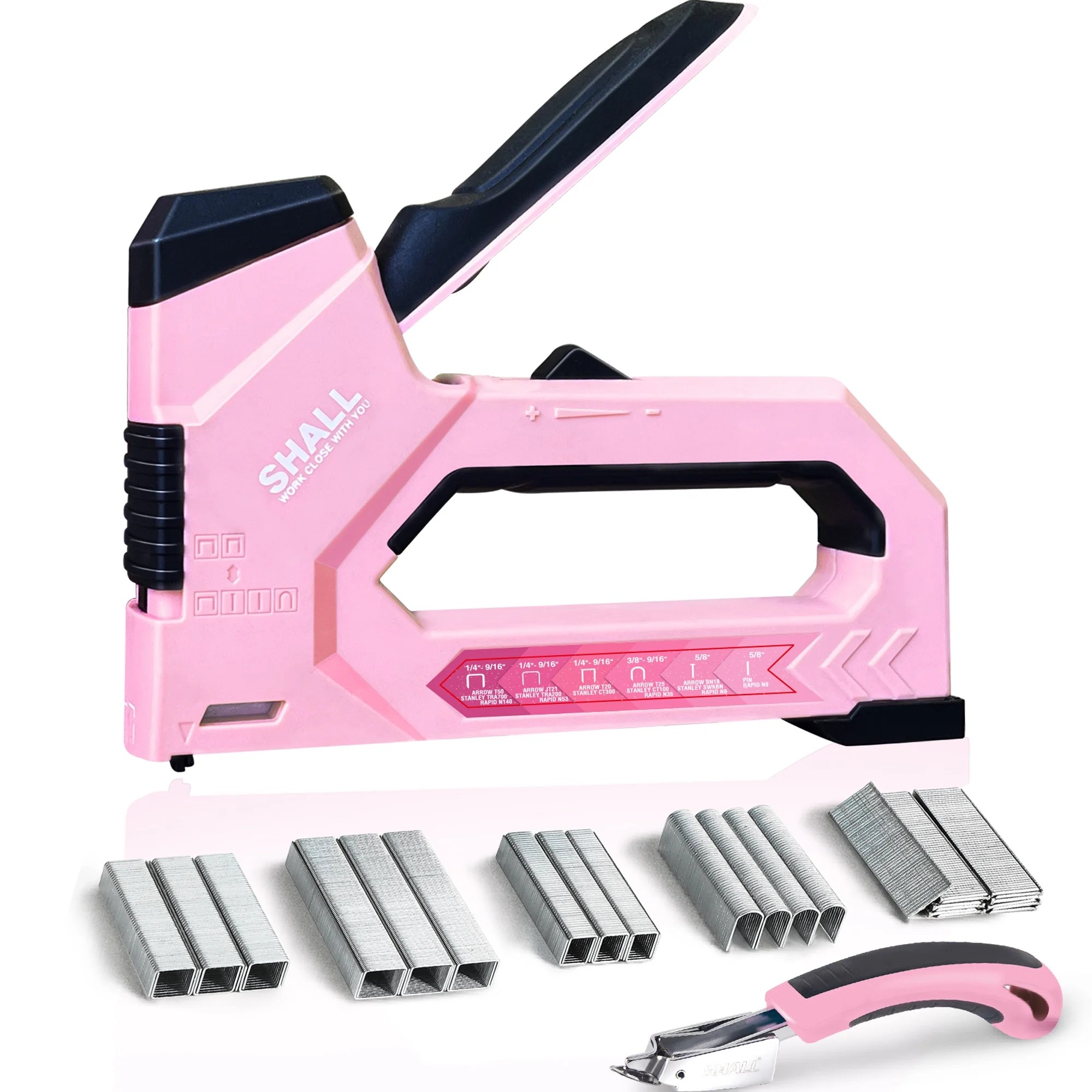 SHALL 6in1 Heavy Duty Staple Gun & Upholstery Tool Set with 4000
