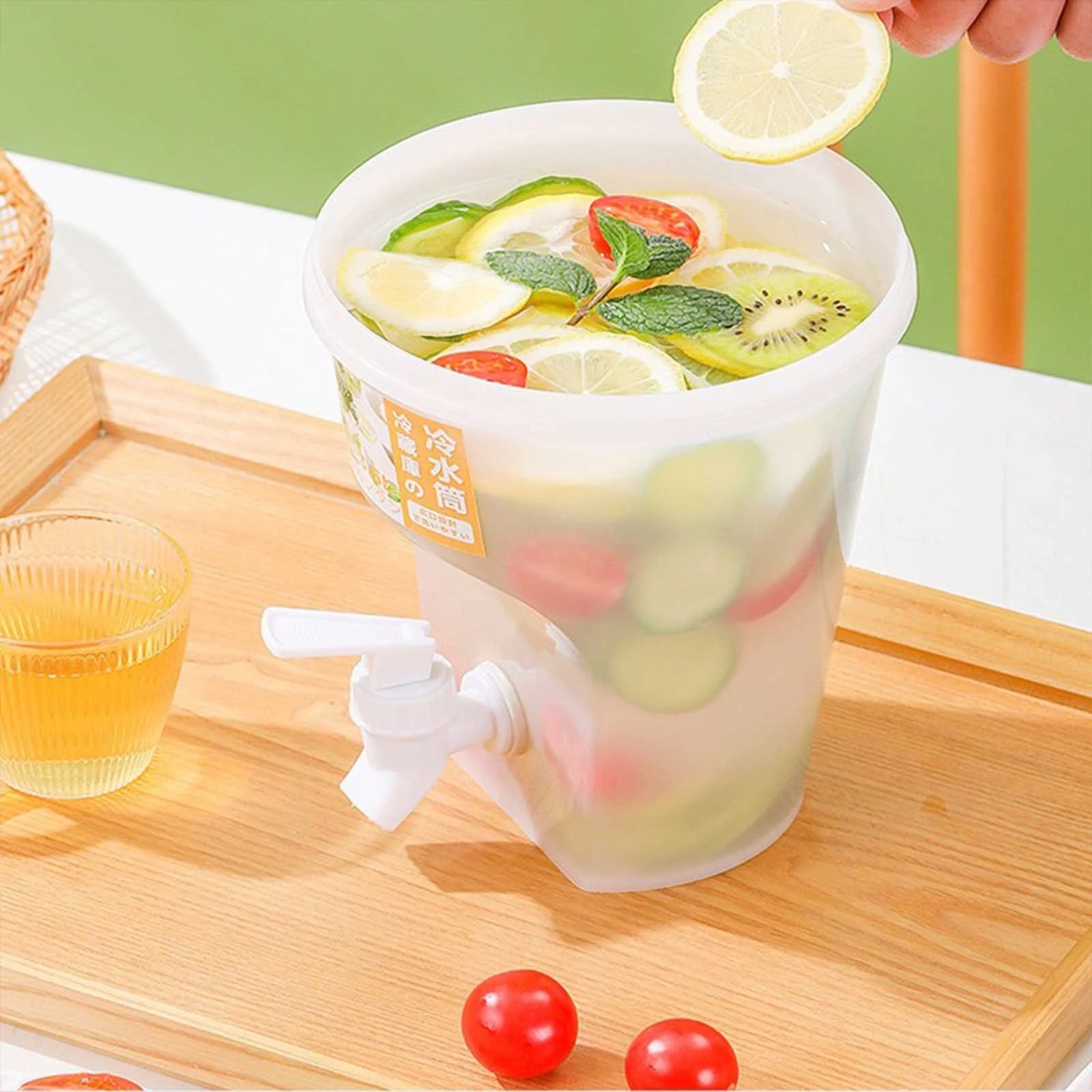 Spring Savings!Iced Tea Containers Plastic,3.5L Beverage Dispenser with