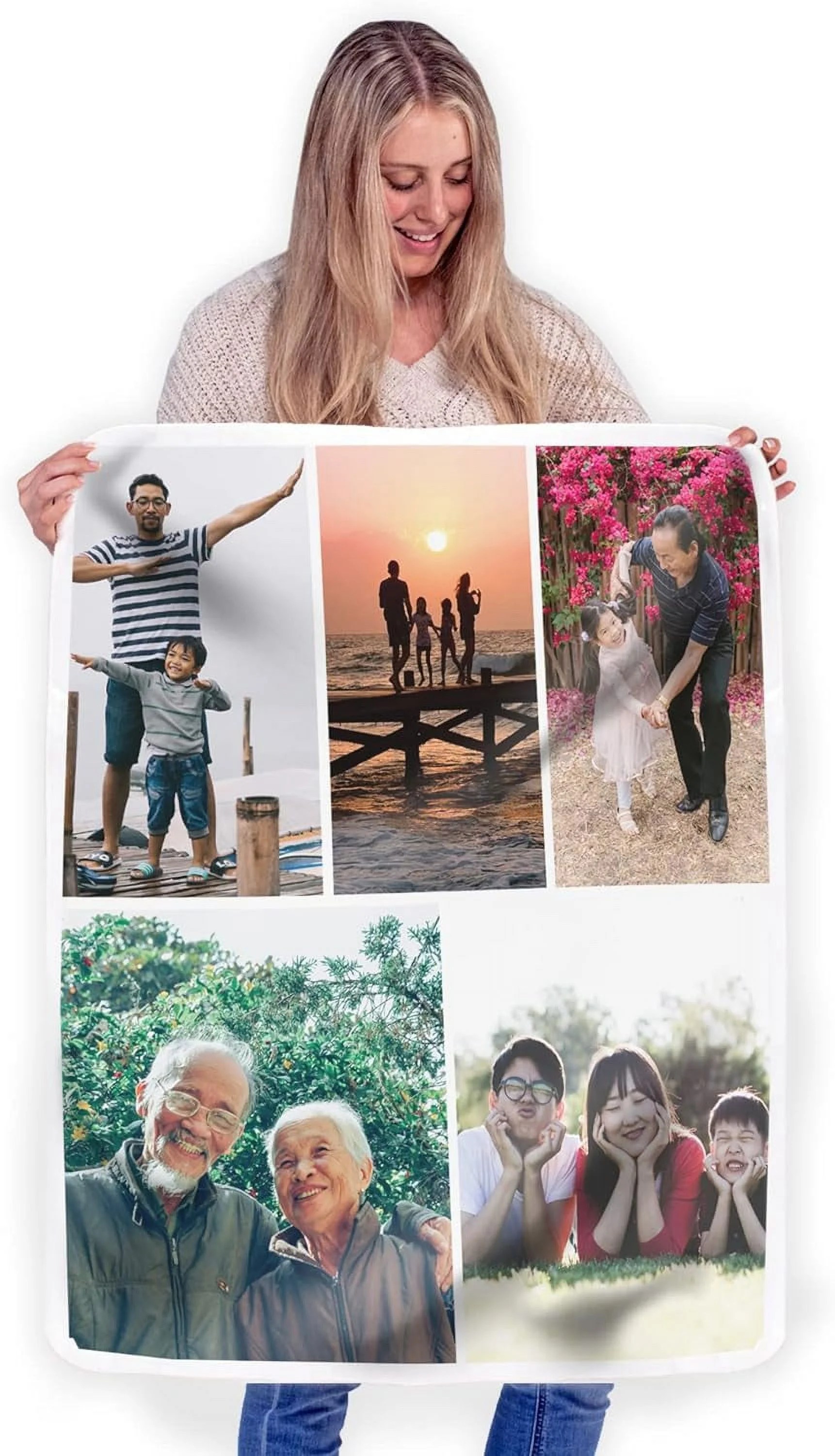 StellarStyle Custom Blanket Photos and Text, Fully Customizable with
