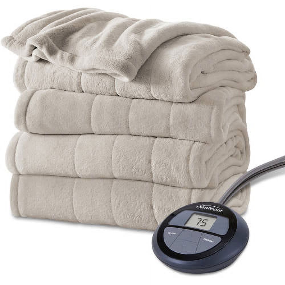 Sunbeam Electric Heated Microplush Blanket
