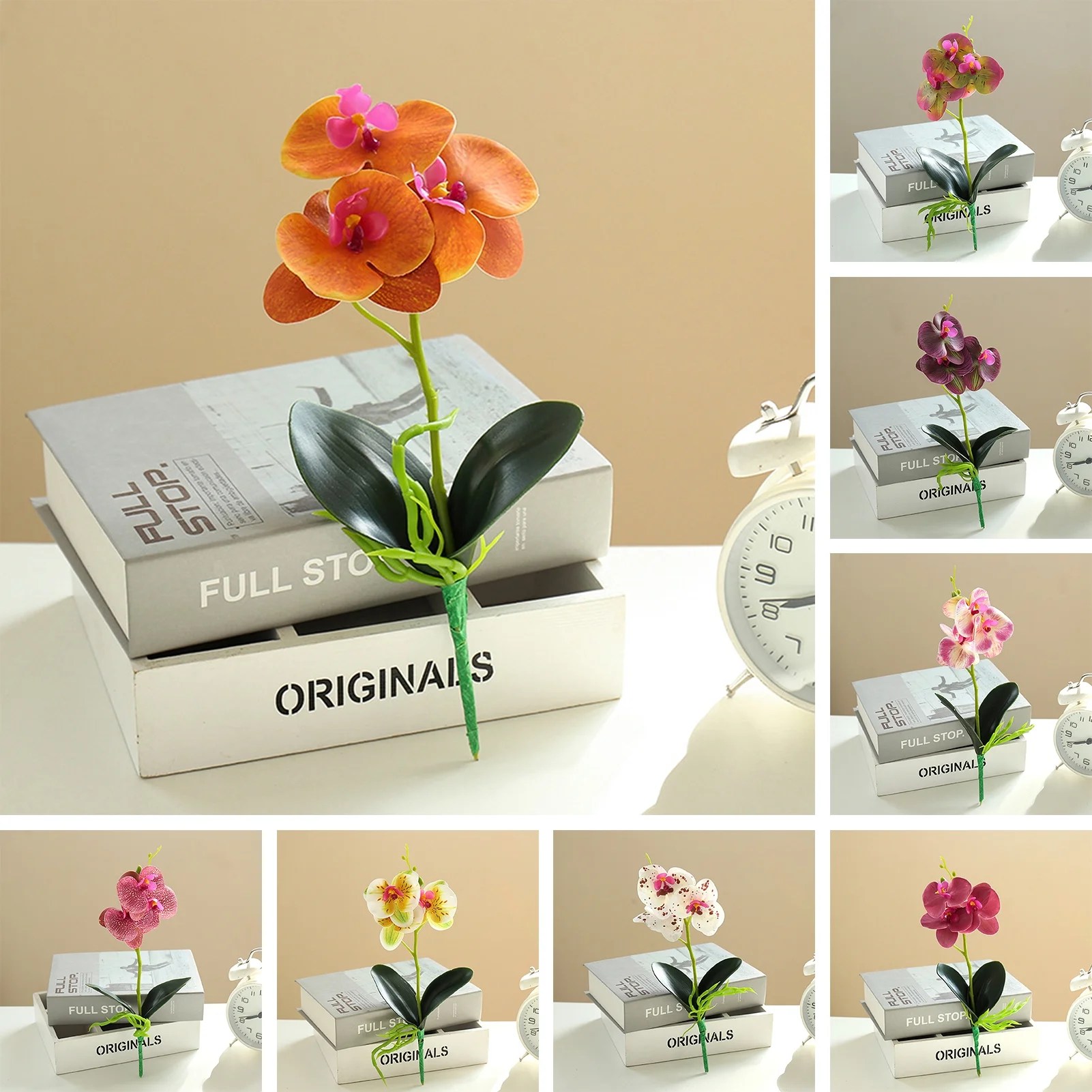 Sunjoy Tech Artificial Orchid Nonfading Not Withered Easy Care Vivid