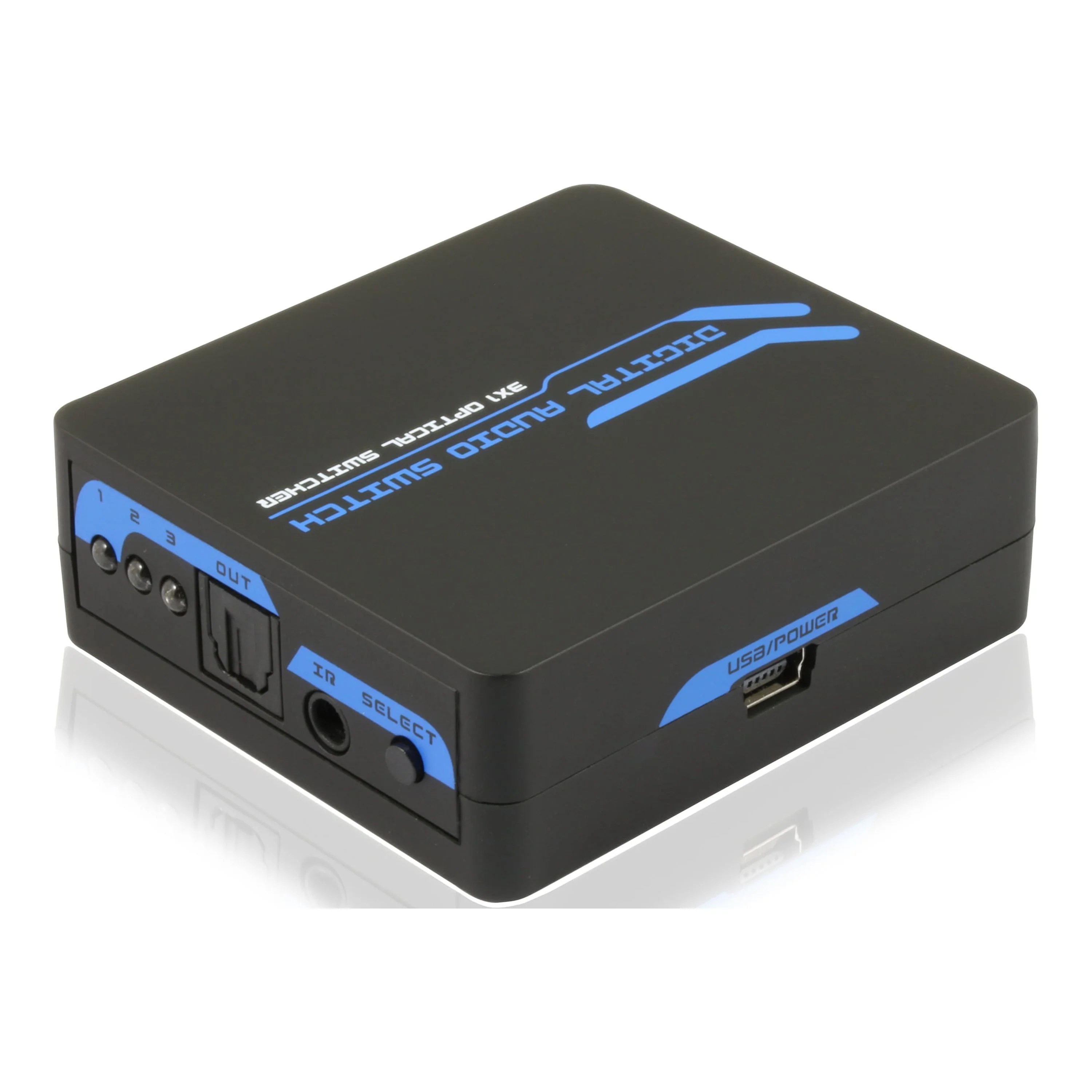 Toslink SPDIF Digital Optical Audio Switch with Remote Control (3 Port