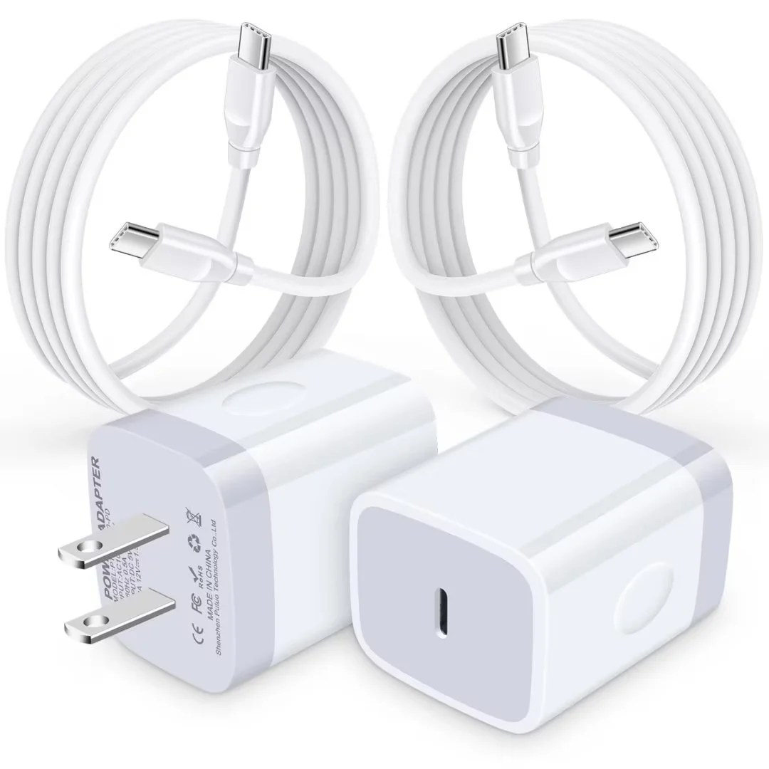 USB C Charger,USB C Block 2pcs FiveBox PD 20W USB C Wall Charger Block