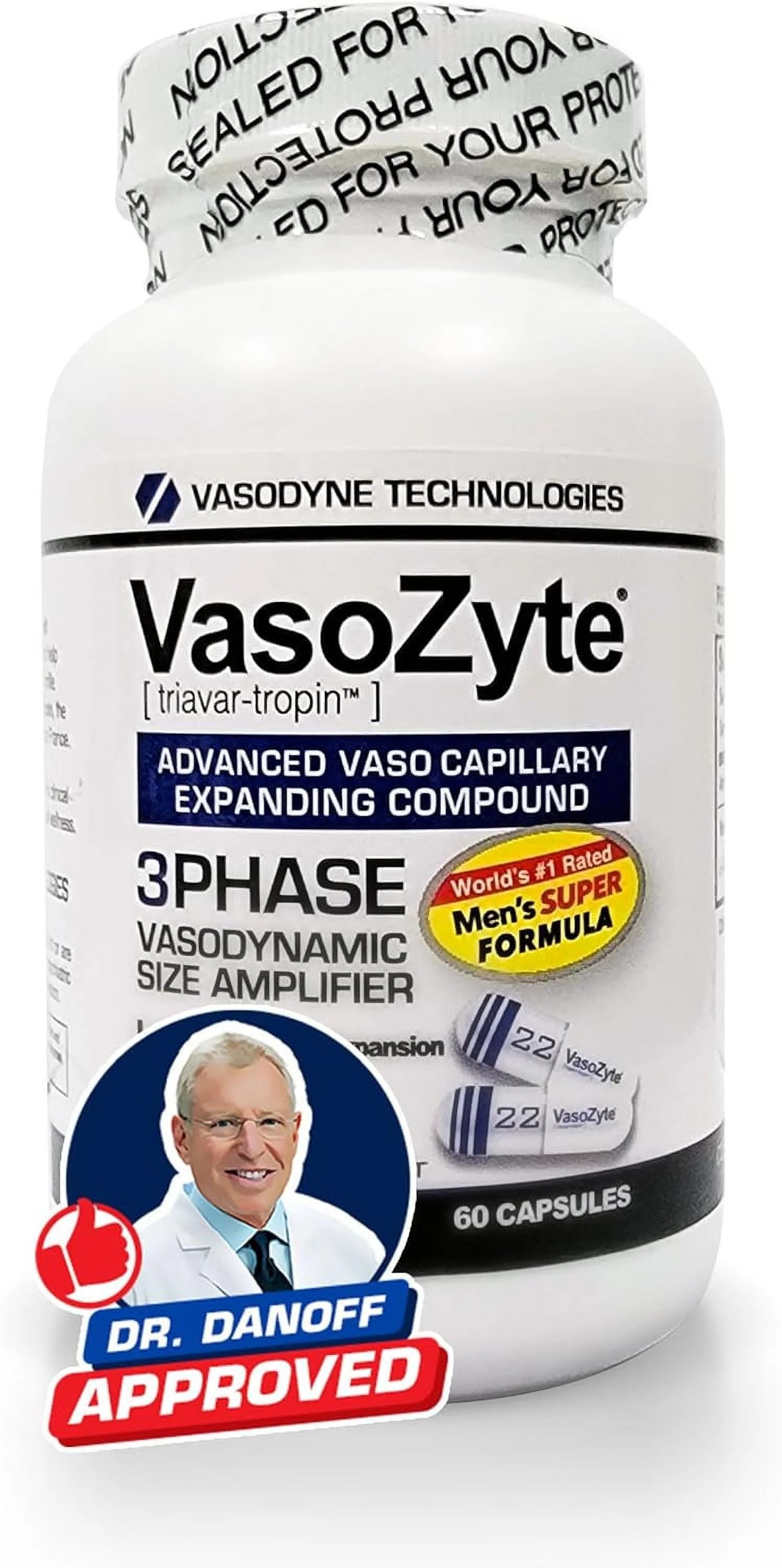 VasoZyte Nitric Oxide Support & Blood Flow, 60Capsule 30 Day Supply