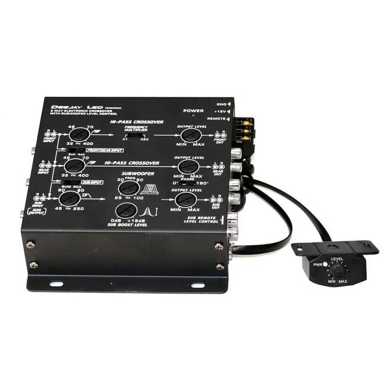 Vehicle MultiAmplifier Crossover with RCA Inputs & Outputs