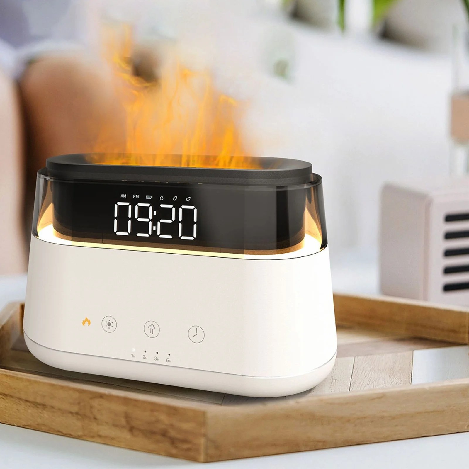 Vekome Essential Oil Diffusers Diffuser with Digital Alarm Clocks,LED