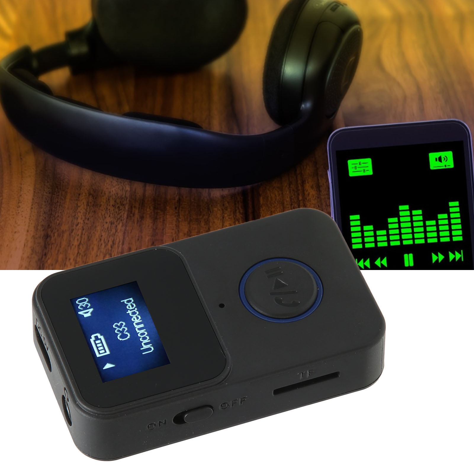 Visible Wireless Audio Adapter, Audio Adapter Type C 2 In 1 For