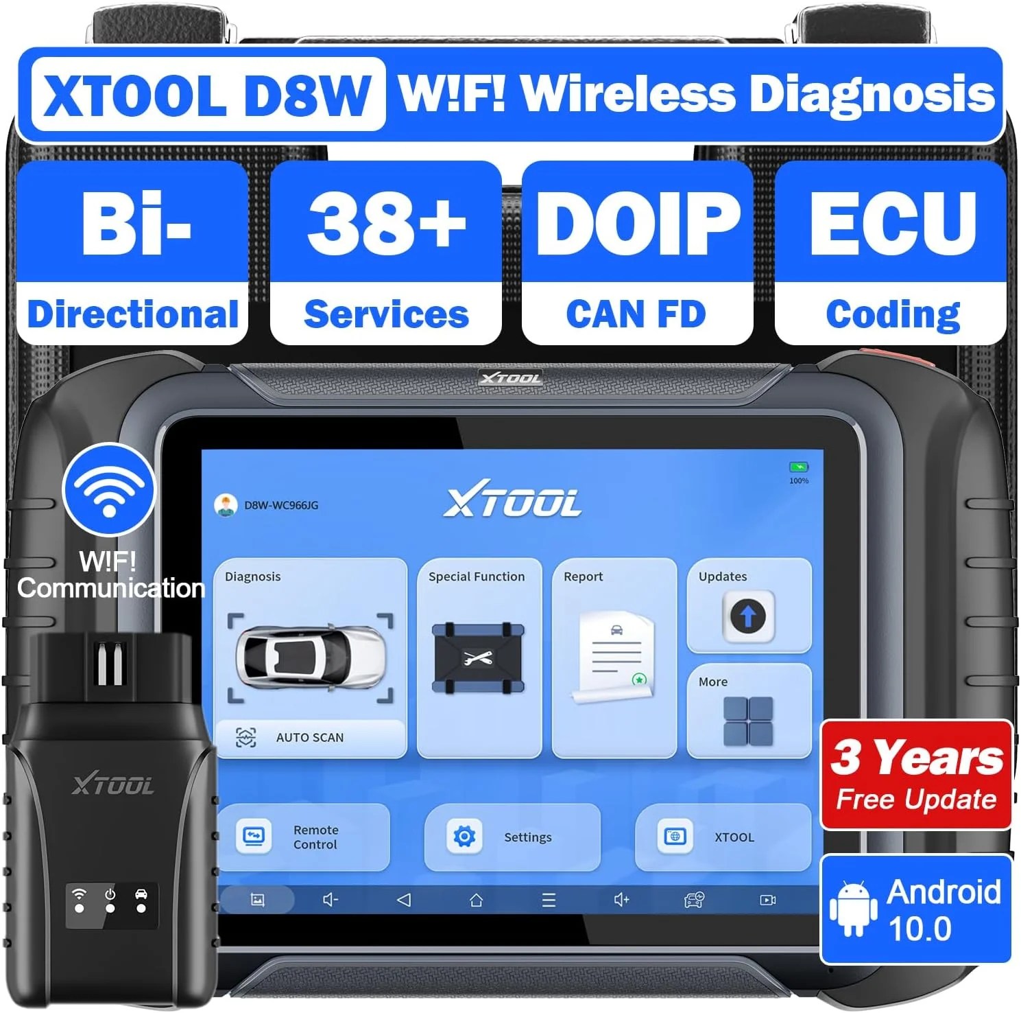 XTOOL D8S Automotive Diagnostic Scan Tool 2023 Newest with 3 Years
