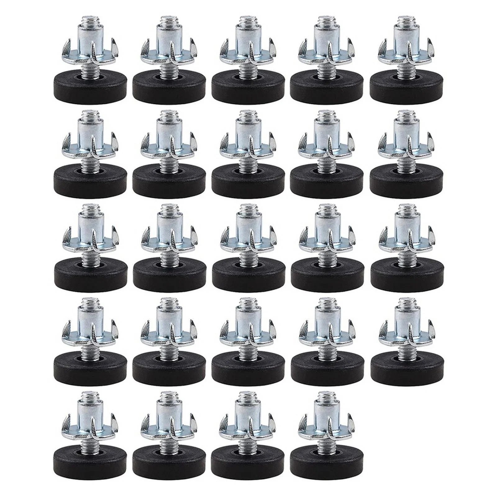 ckepdyeh 24 Pcs M6 Adjustable Furniture Levelers,Leveling Feet Screw Table Feet Leg Levelers