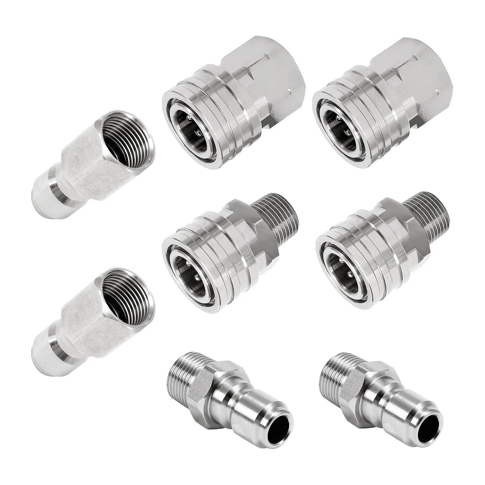 koolsoo 8 Pieces Pressure Washer Adapter Set,Hose Adapter Connector