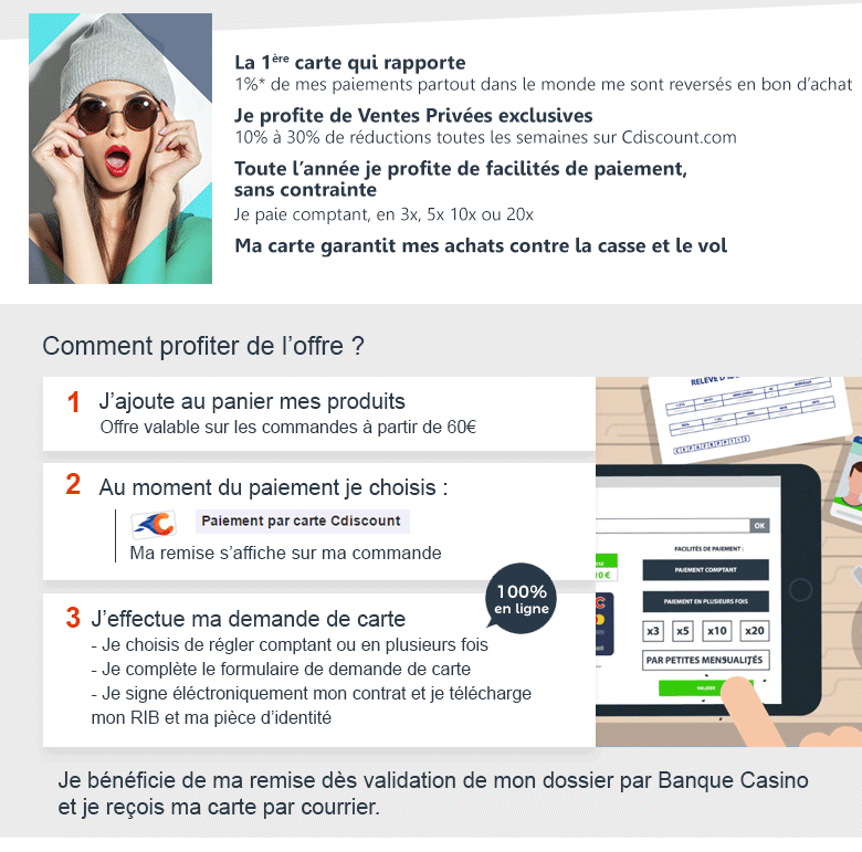 Pain Points Carte Cdiscount Payez en plusieurs fois et profitez de nombreux