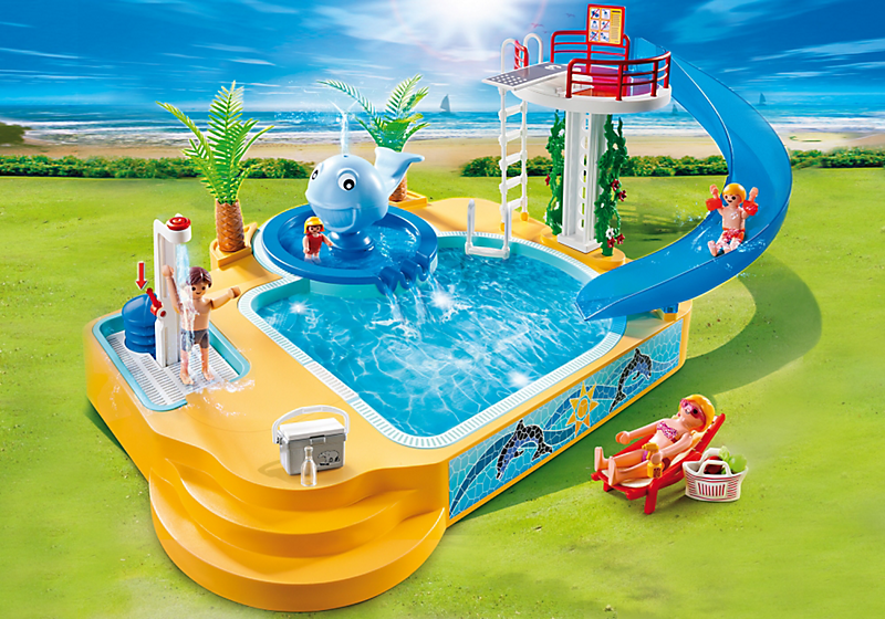 PLAYMOBIL 5433 Famille avec Piscine et Plongeoir Achat / Vente