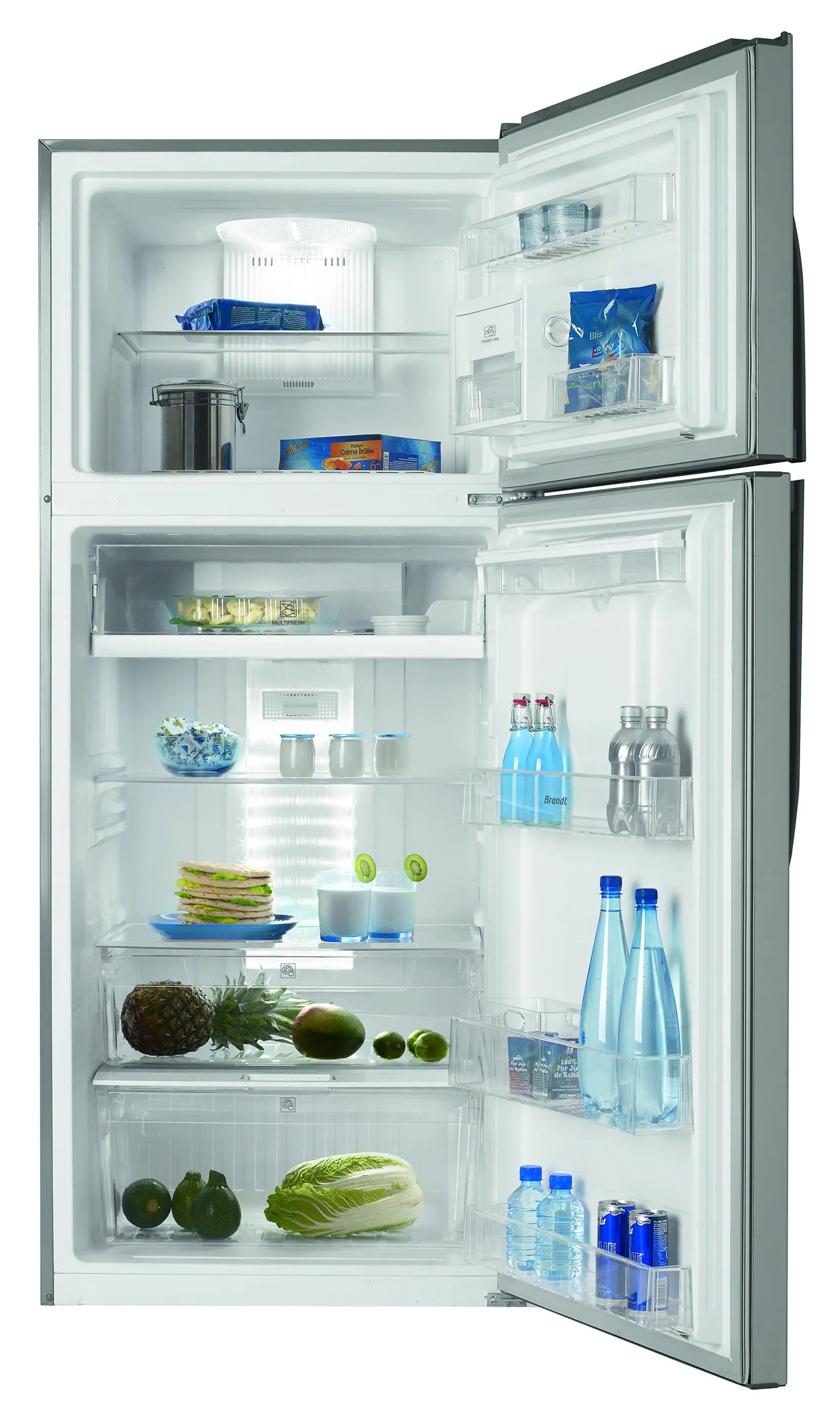 BRANDT BFD5827NX Réfrigérateur congélateur haut 450L (353+97