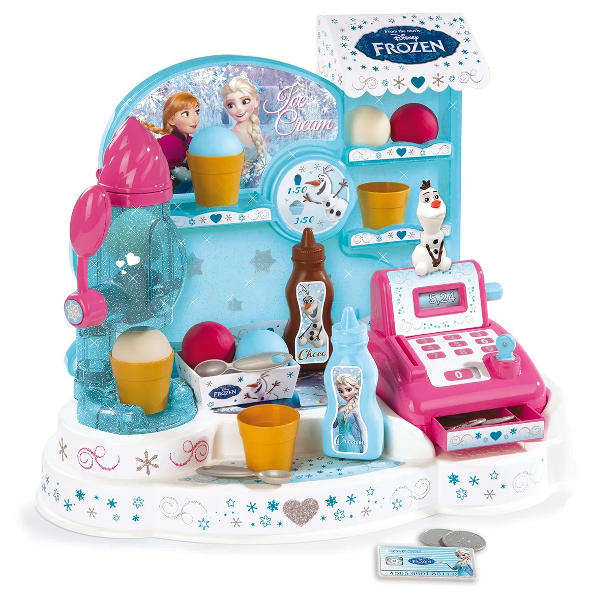 LA REINE DES NEIGES Smoby Marchande glaces +21 Acs Achat