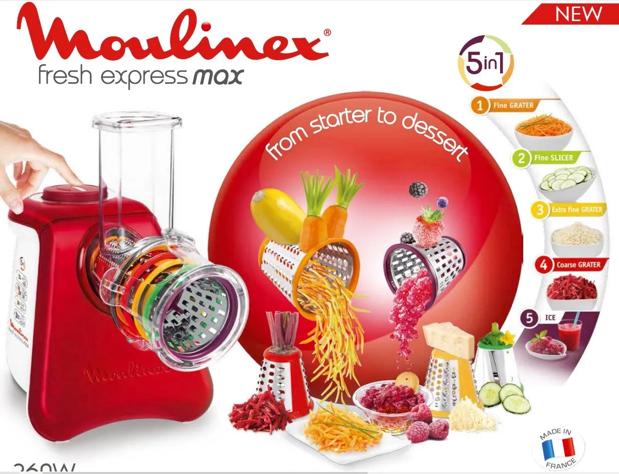 MOULINEX Fresh express max 5 en 1 DJ812510 Achat / Vente hachoir