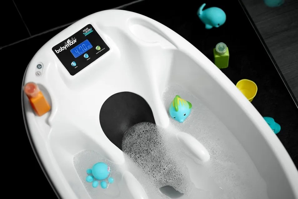BABYMOOV Baignoire Aquascale 4 en 1 pèsebébé