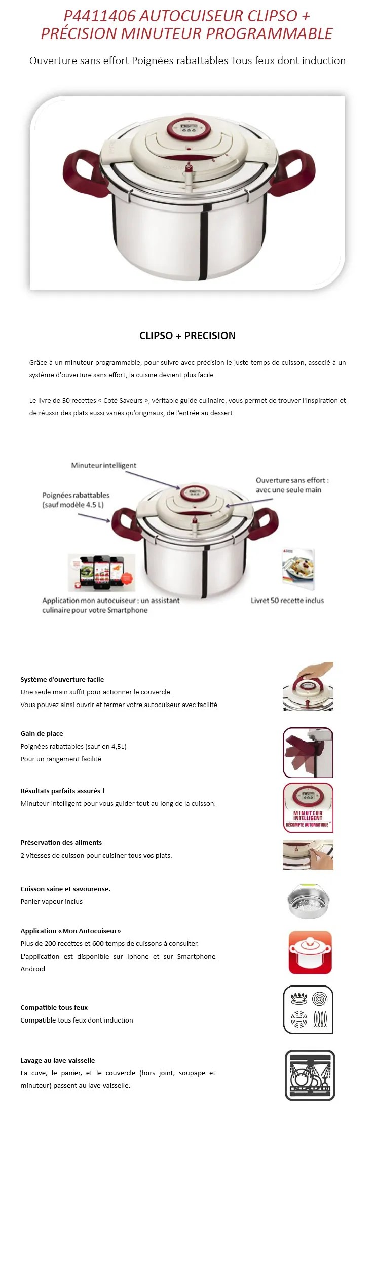 Cocotte Minute Seb Clipso 8l Mode Demploi