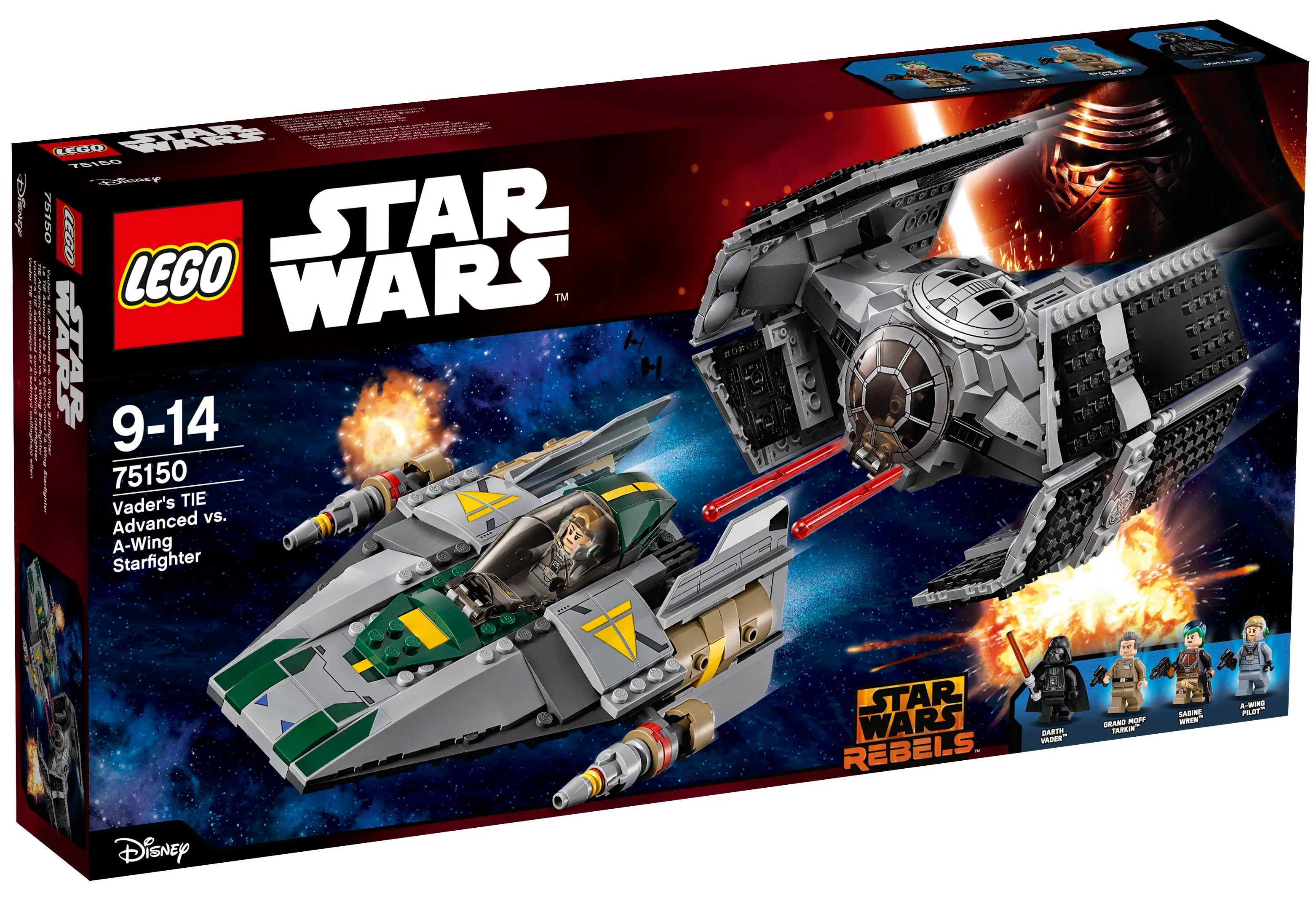 LEGO® Star Wars™ 75150 Le TIE Advanced de Dark Vador Contre l'AWing Starfighter Achat / Vente
