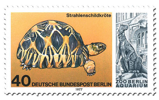 Briefmarken 25. Jahrestag Wiedereröffnung Aquarium Berliner Zoo borek.de