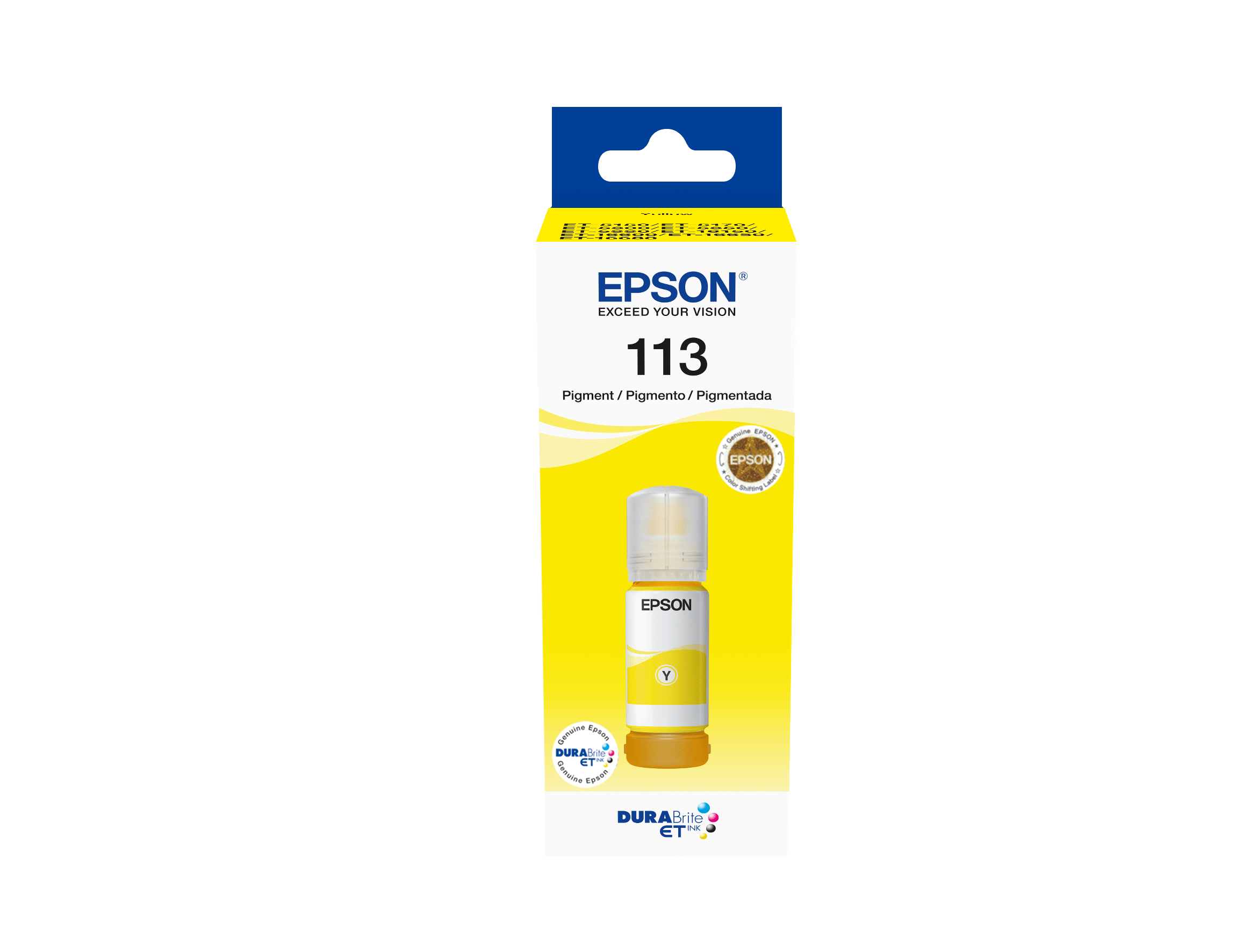 113 EcoTank Pigment Yellow Ink Bottle Ink Consumables Ink & Paper