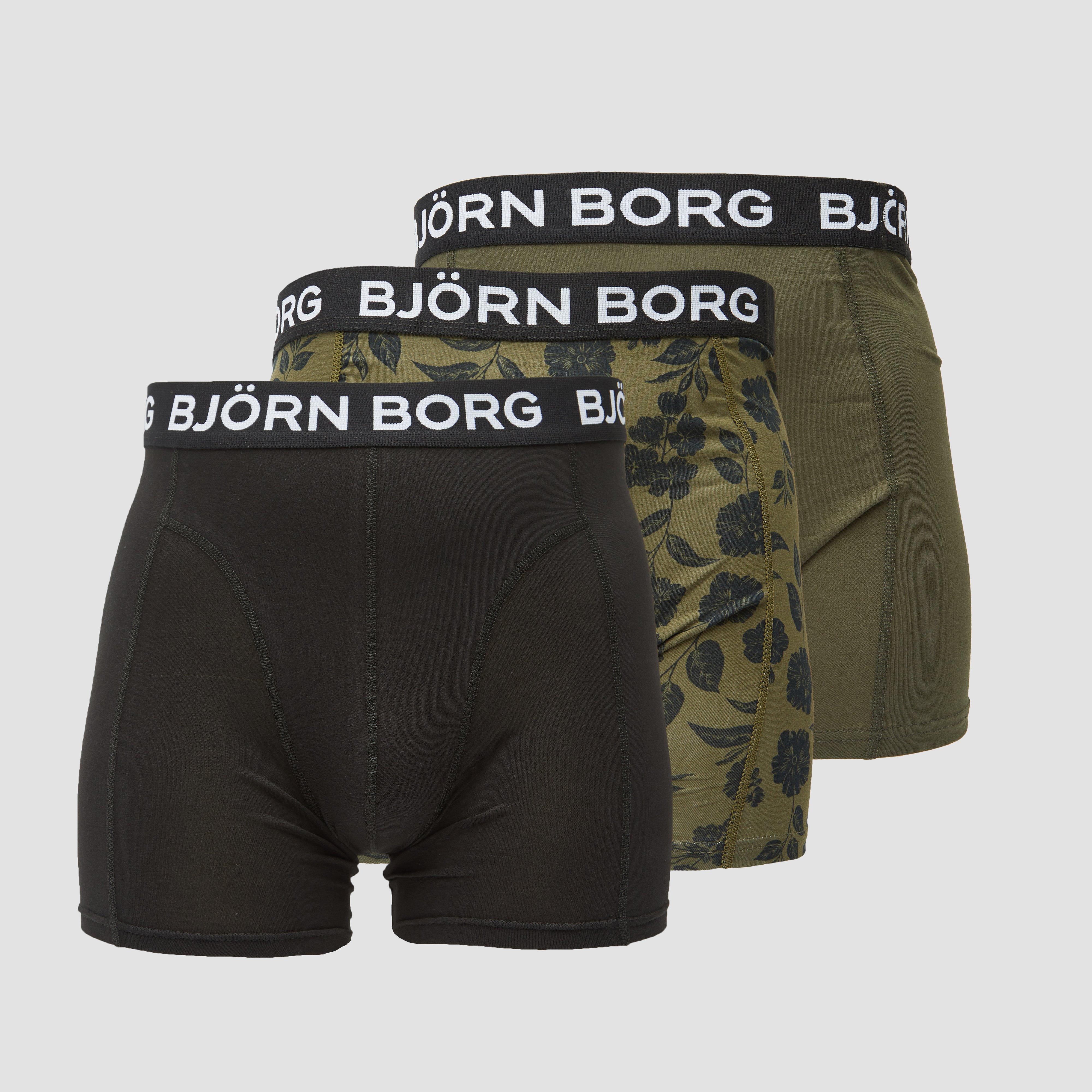 Bjorn Borg Essential Boxers 3-Pack Groen Heren