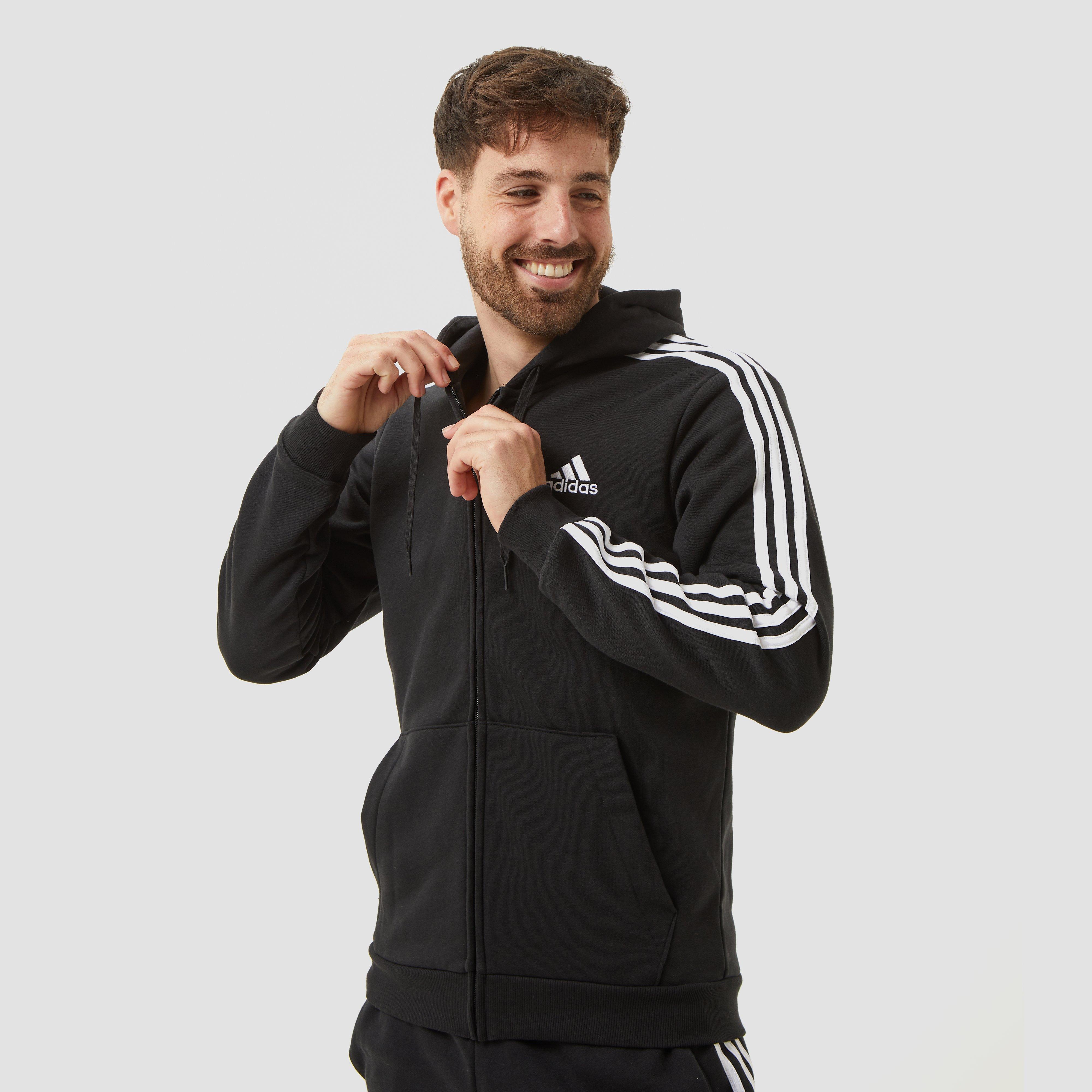 Adidas Essentials 3-Stripes Fleece Vest Zwart Heren