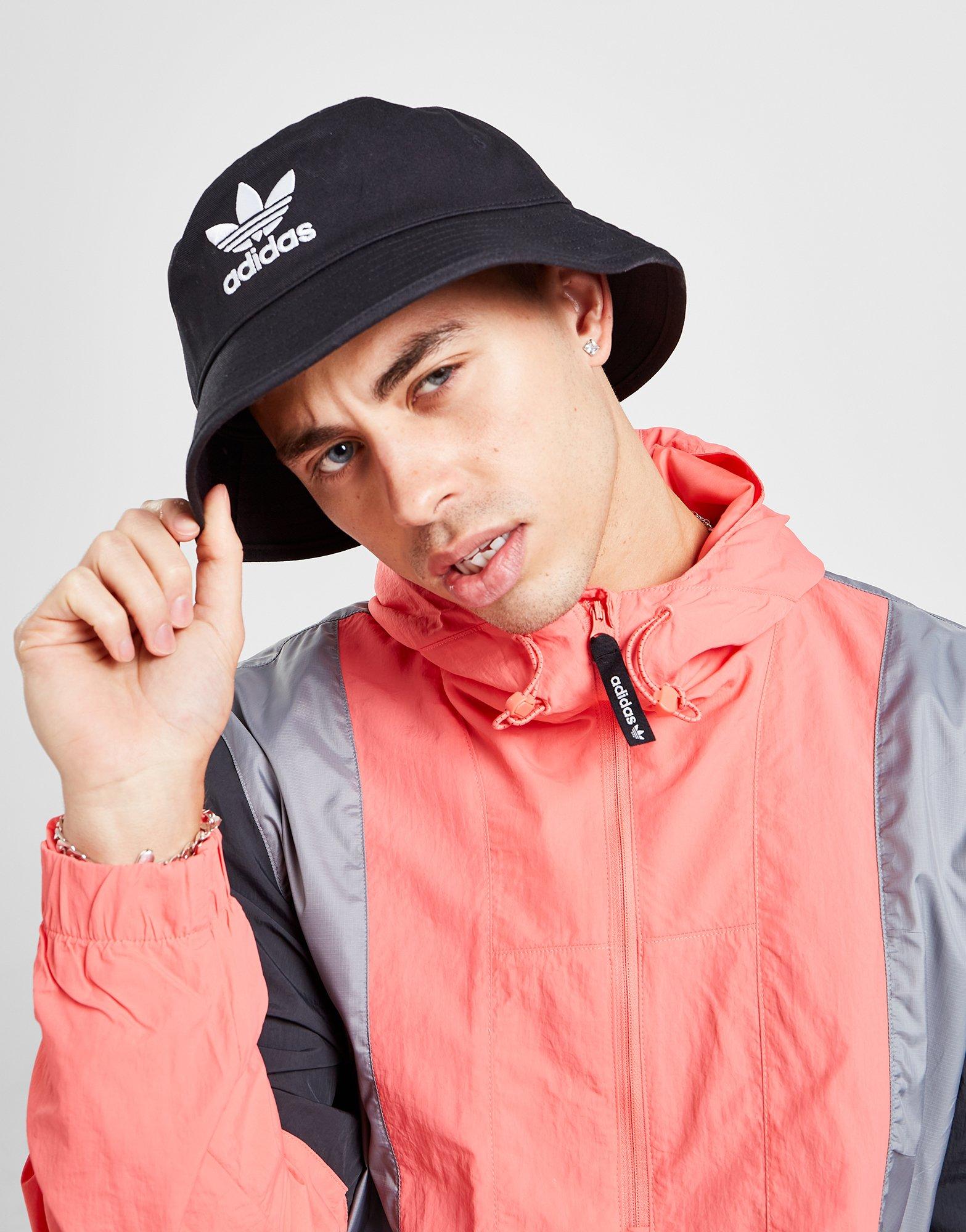 Black adidas Originals Trefoil Bucket Hat JD Sports UK