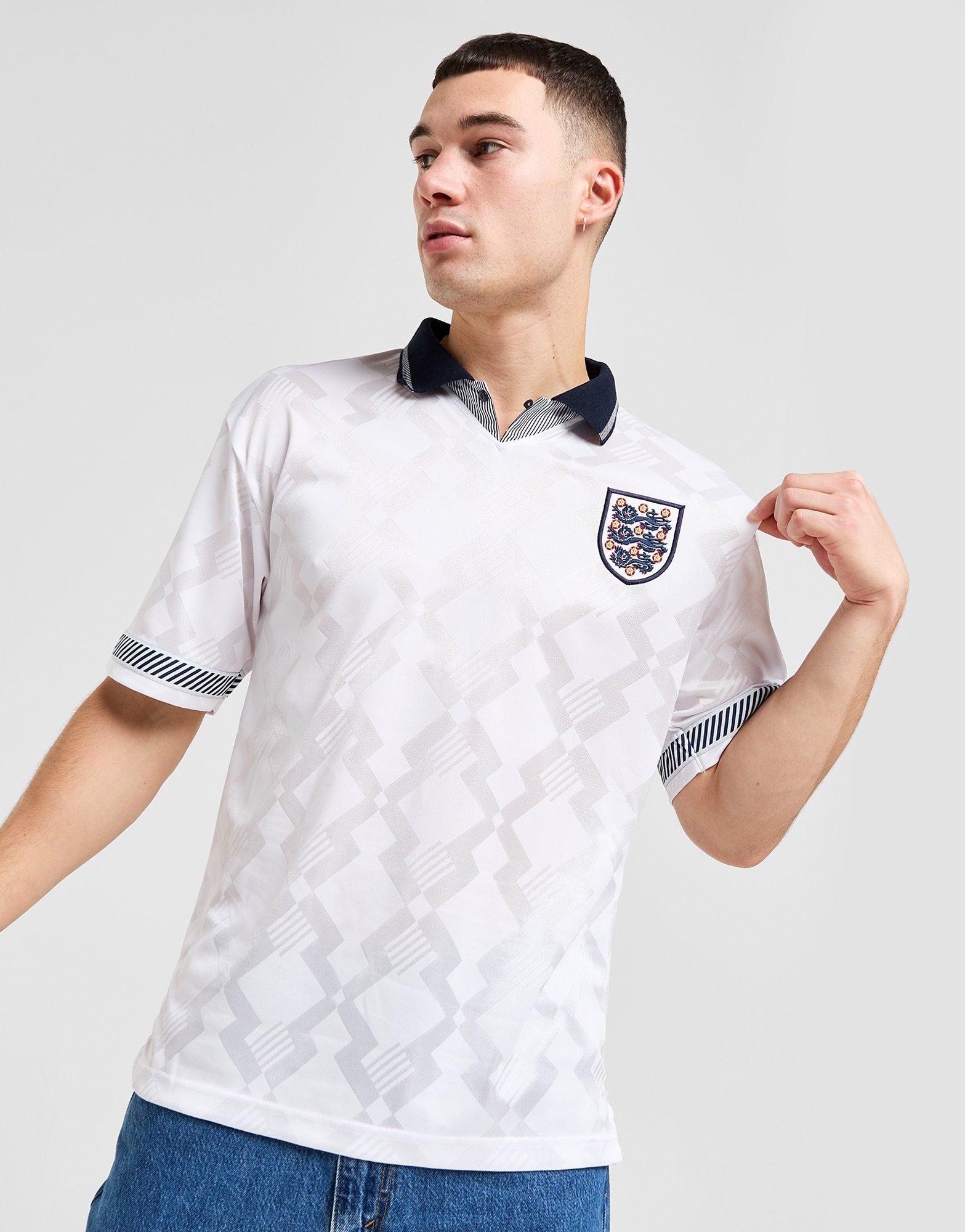 White Score Draw England '90 World Cup Home Retro Shirt JD Sports NZ