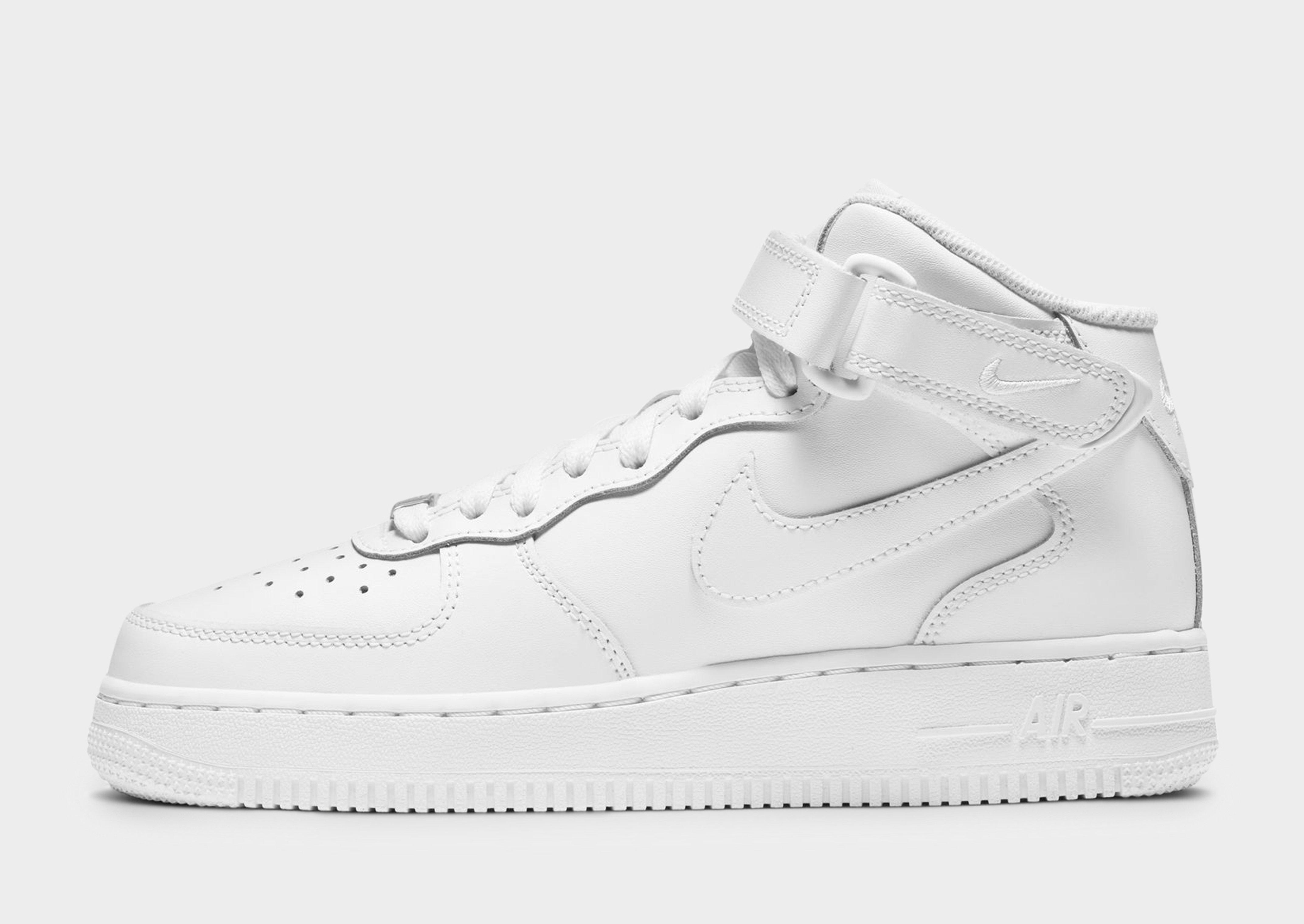 Buy White Nike Air Force 1 Mid Junior