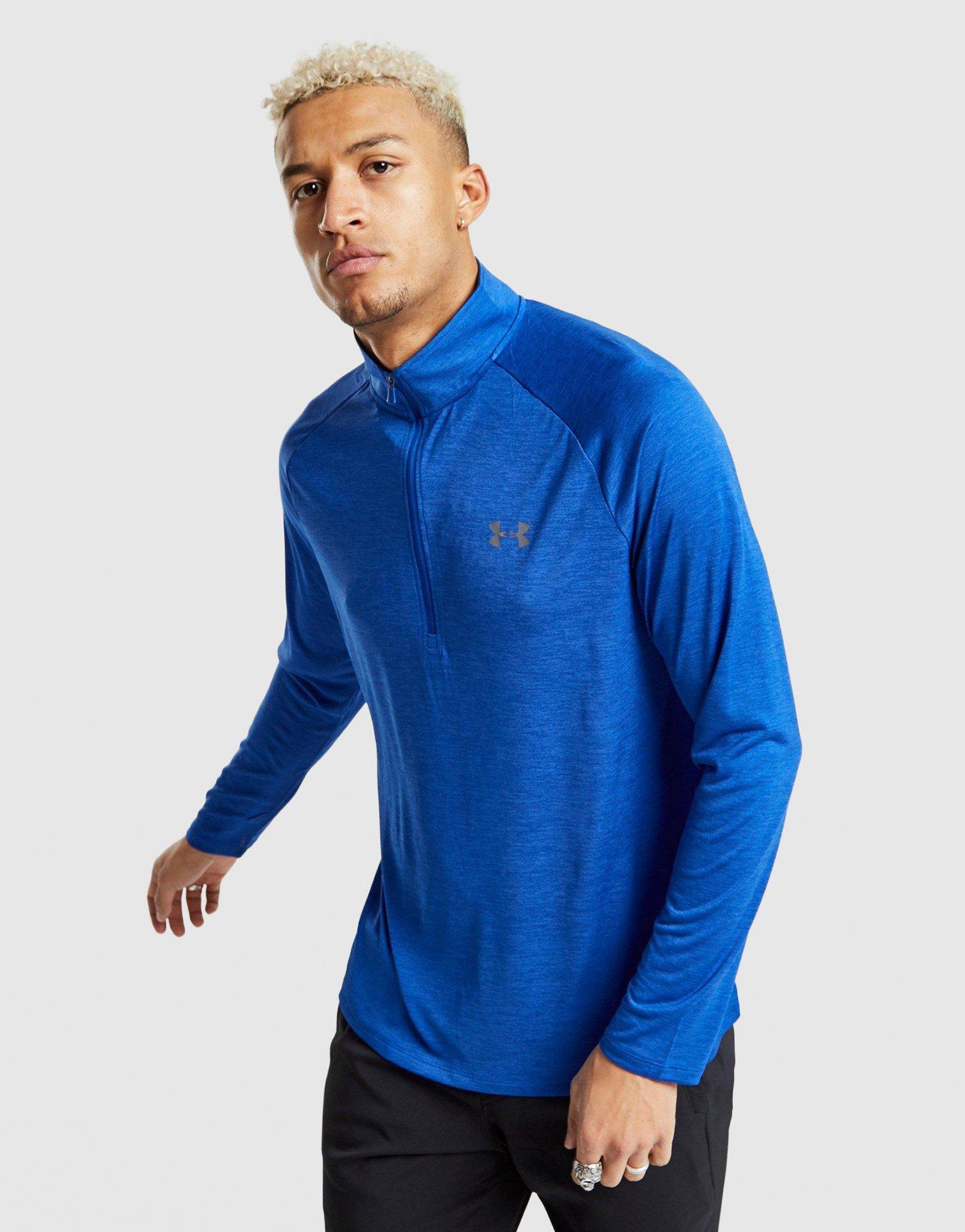 Blue Under Armour Tech 1/4 Zip Top JD Sports UK