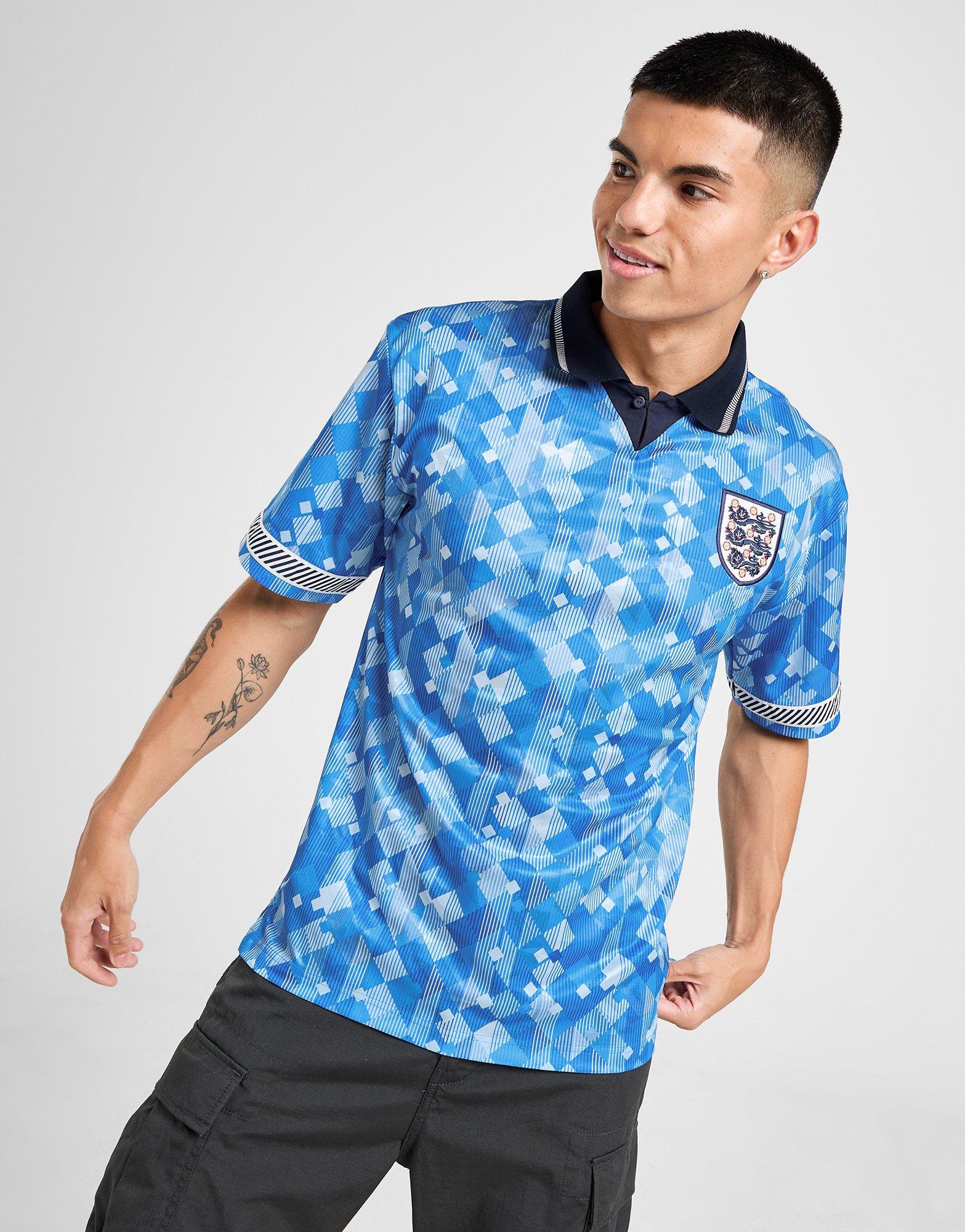 Blue Score Draw England '90 Training World Cup Retro Shirt JD Sports