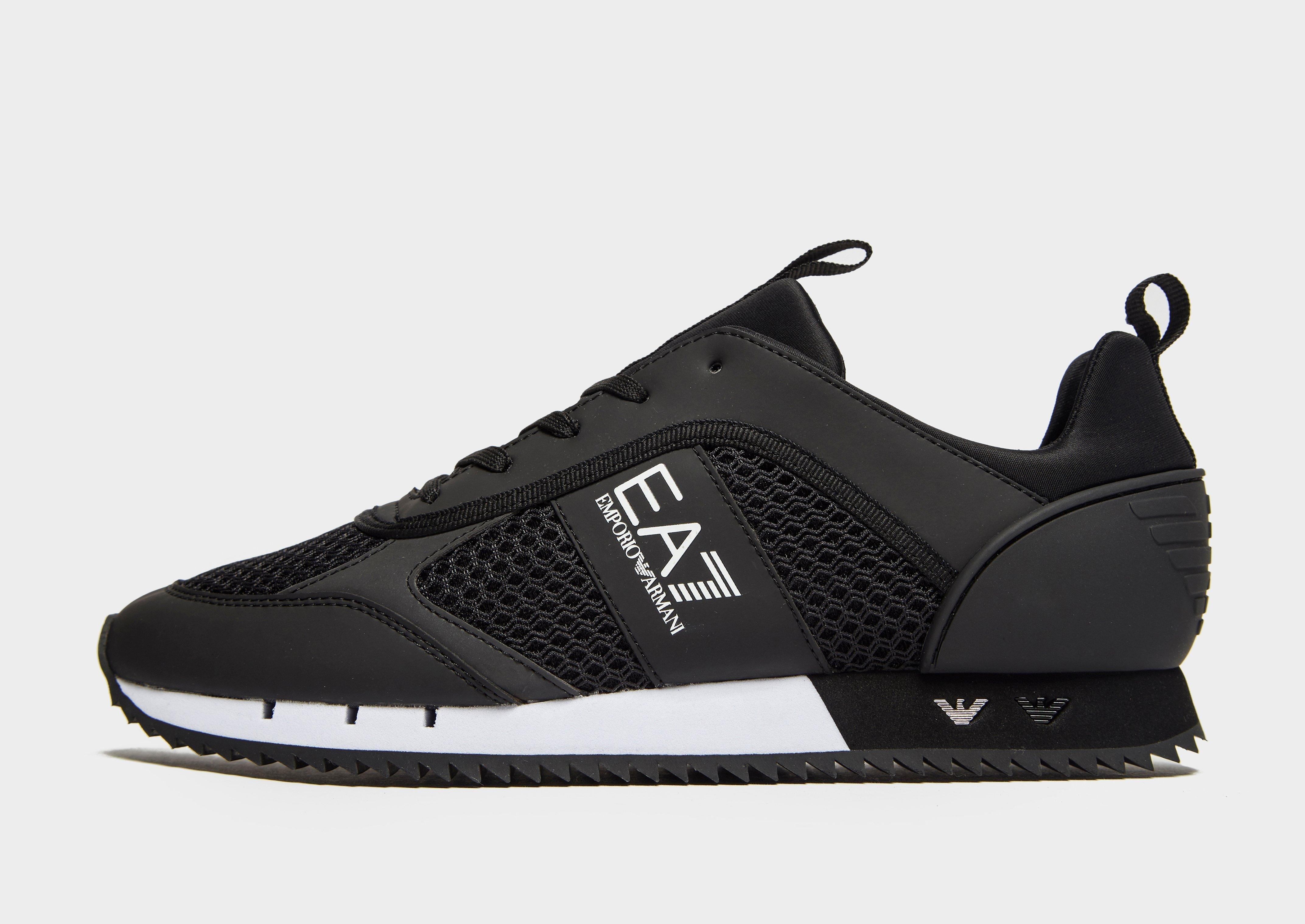 Emporio Armani EA7 Mesh Run Herren Schwarz JD Sports
