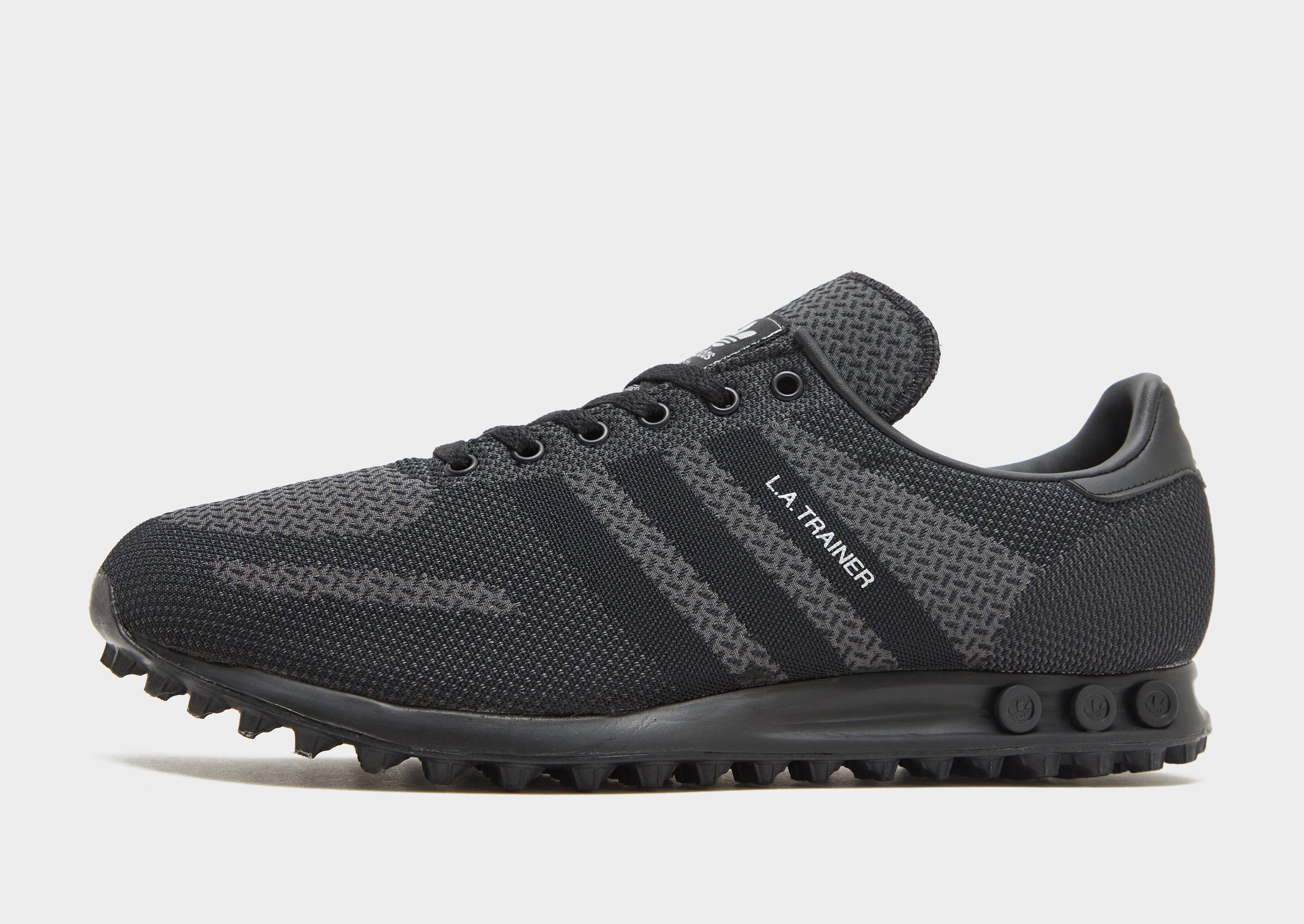 Black adidas Originals LA Trainer Woven JD Sports UK